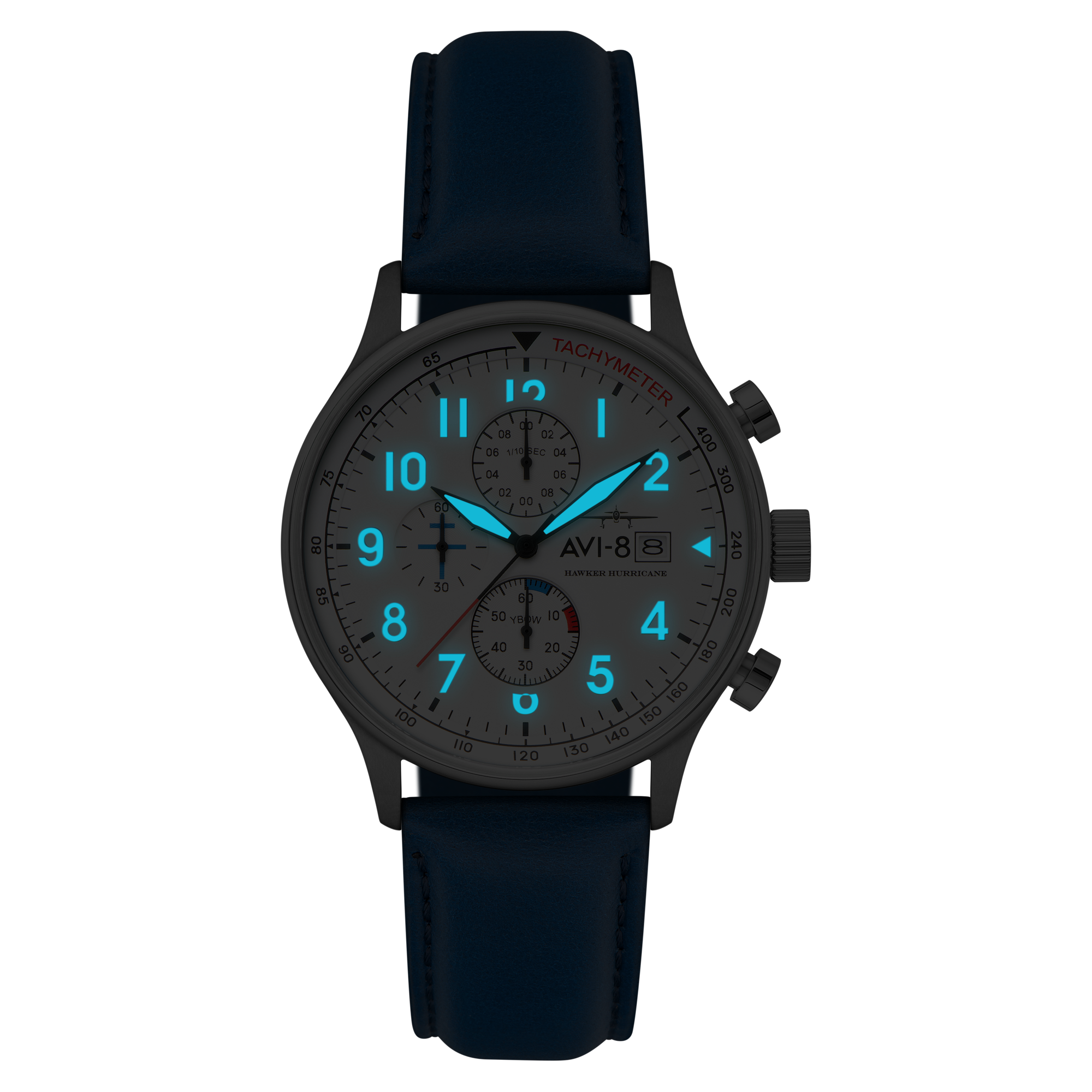 AVI-8 AVI-8 Hawker Hurricane Classic Chronograph Blue White Men's Watch AV-4011-0X