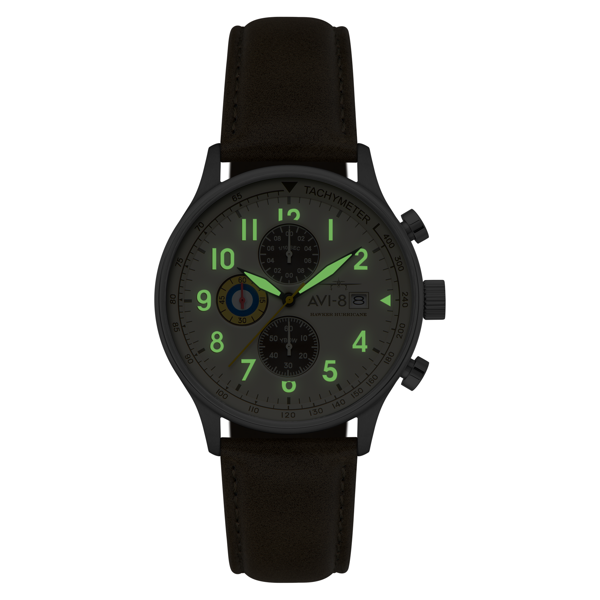 AVI-8 AVI-8 Hawker Hurricane Classic Chronograph Khaki Green Men's Watch AV-4011-1B