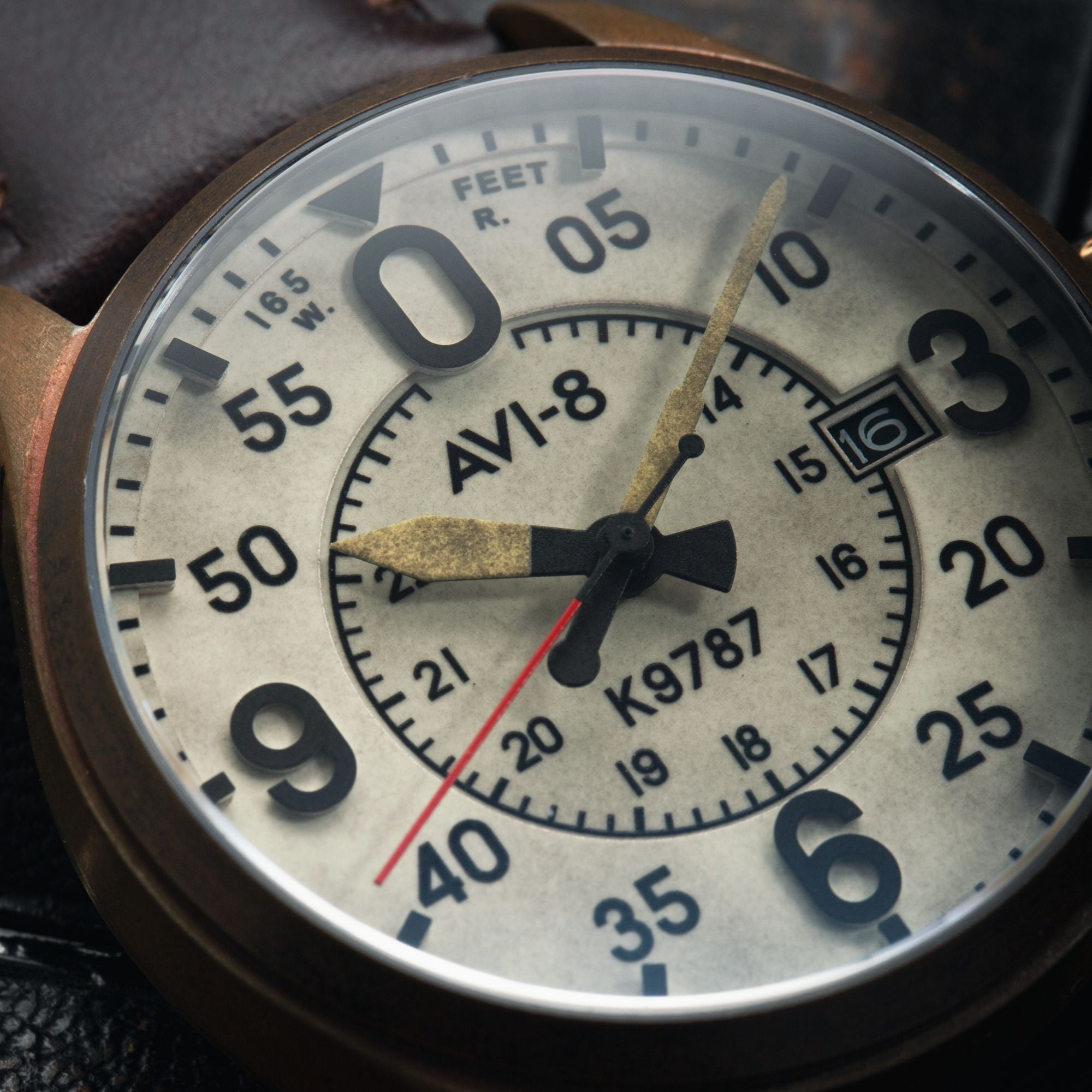 AVI-8 AVI-8 Spitfire Smith Automatic Oxidized Bronze Men's Watch AV-4090-07
