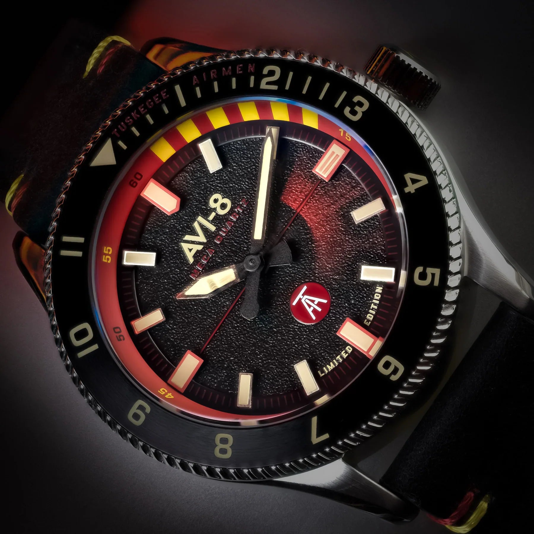 AVI-8 AVI-8 Men's Licata Tuskegee Airmen Meca-Quartz Limited Edition Watch AV-4103-01