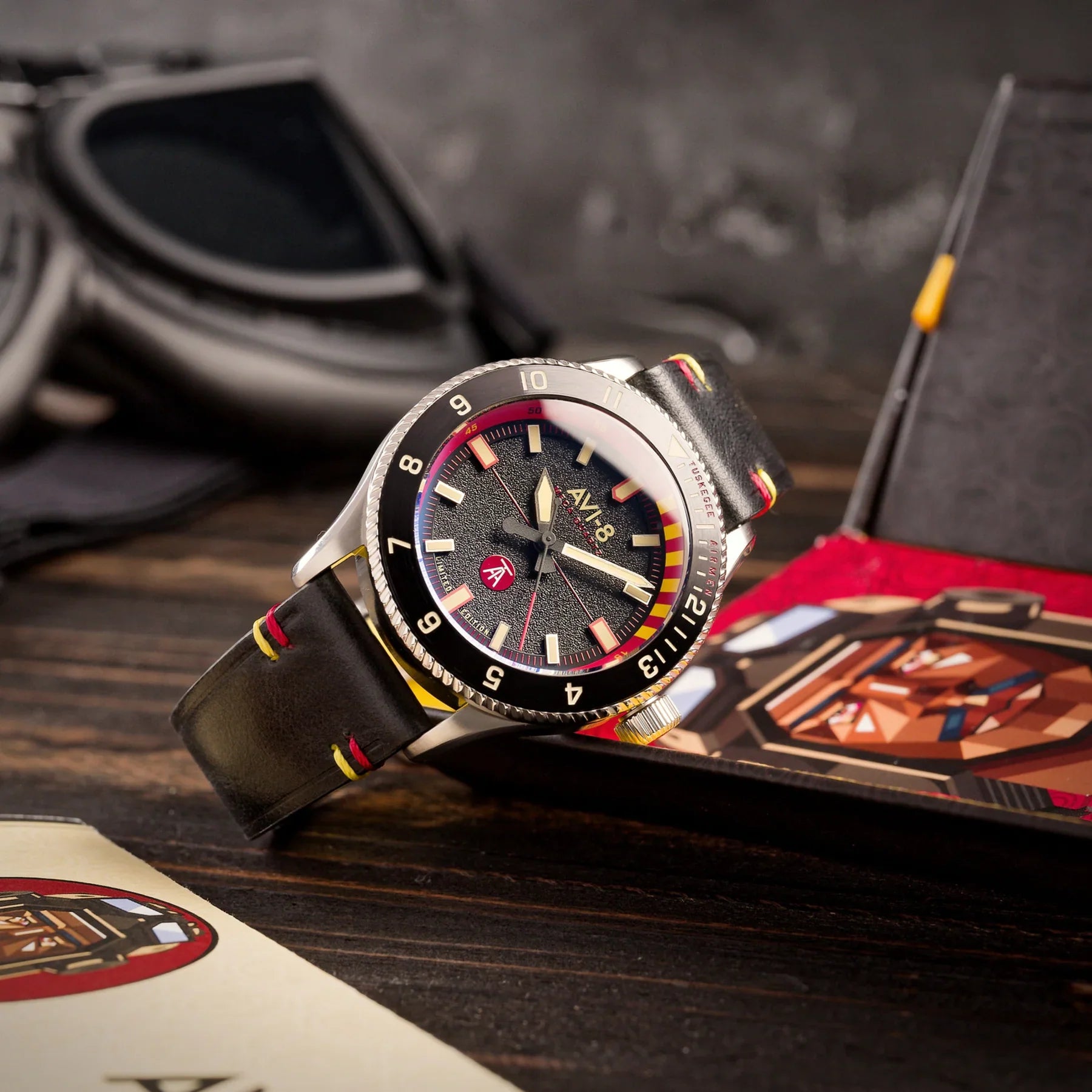 AVI-8 AVI-8 Men's Licata Tuskegee Airmen Meca-Quartz Limited Edition Watch AV-4103-01