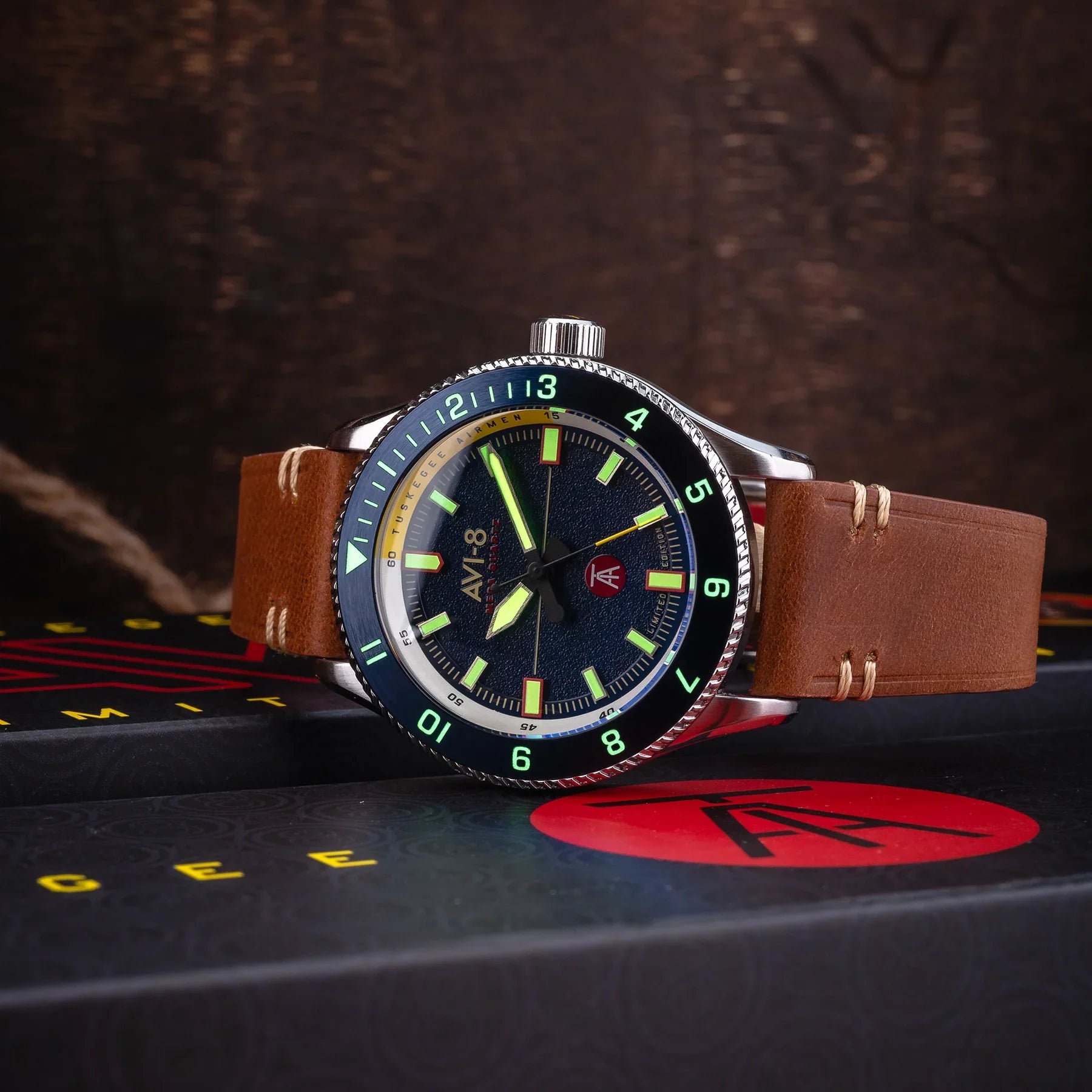 AVI-8 AVI-8 Men's Lucera Tuskegee Airmen Meca-Quartz Limited Edition Watch AV-4103-02