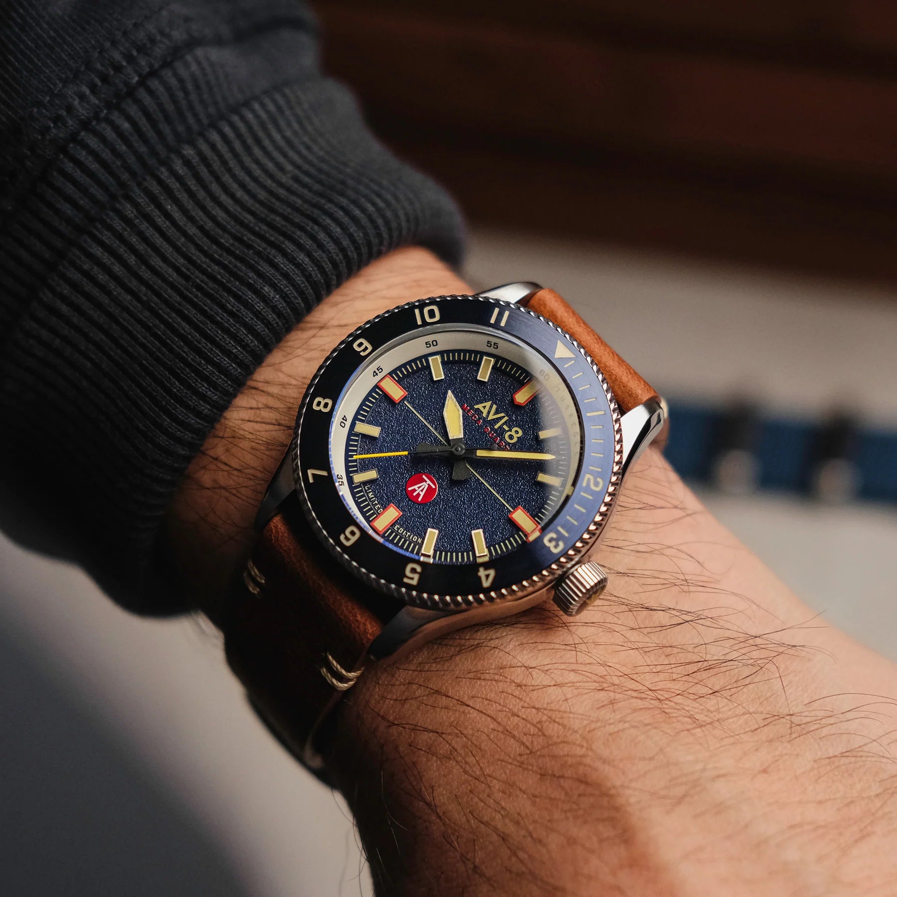 AVI-8 AVI-8 Men's Lucera Tuskegee Airmen Meca-Quartz Limited Edition Watch AV-4103-02