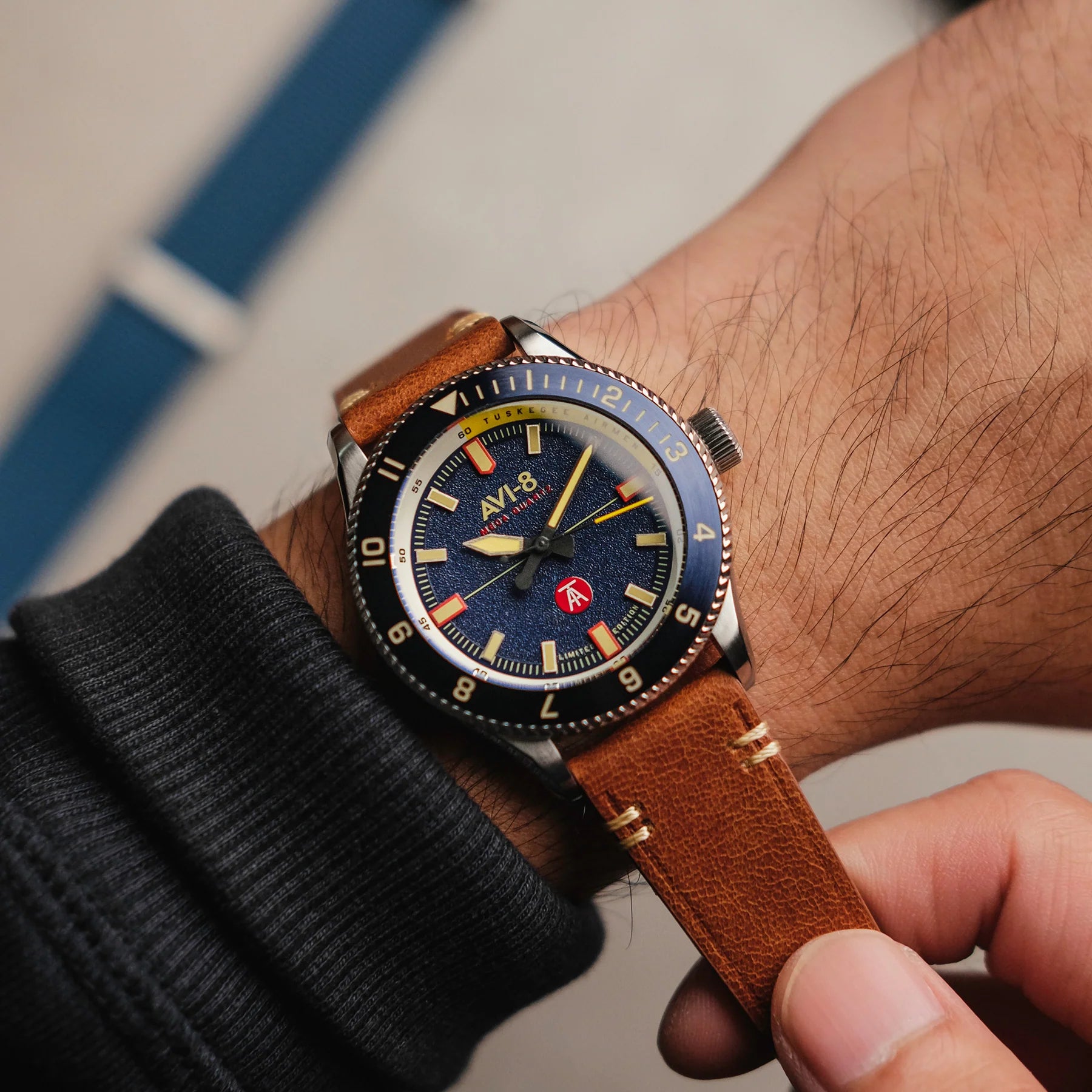 AVI-8 AVI-8 Men's Lucera Tuskegee Airmen Meca-Quartz Limited Edition Watch AV-4103-02