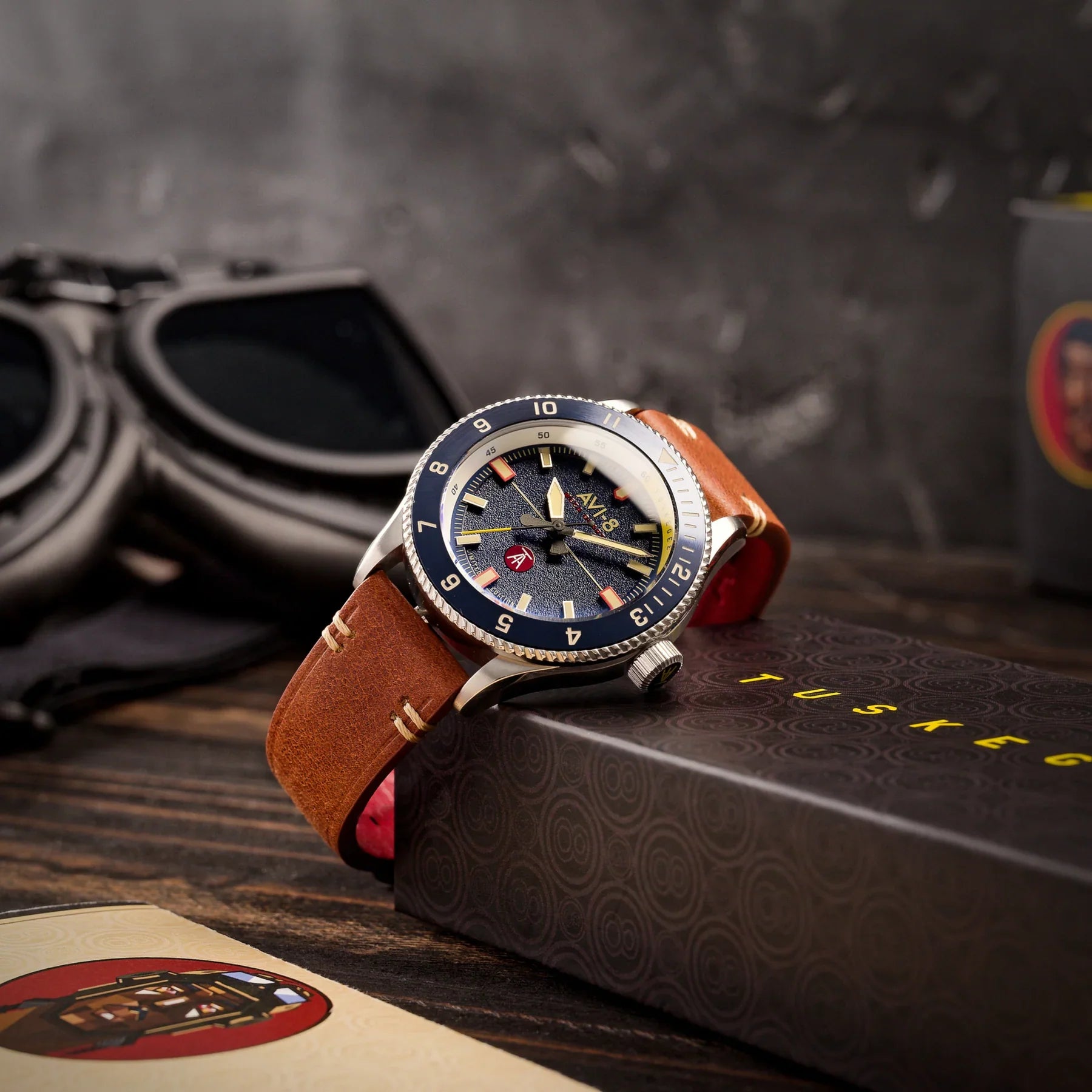 AVI-8 AVI-8 Men's Lucera Tuskegee Airmen Meca-Quartz Limited Edition Watch AV-4103-02