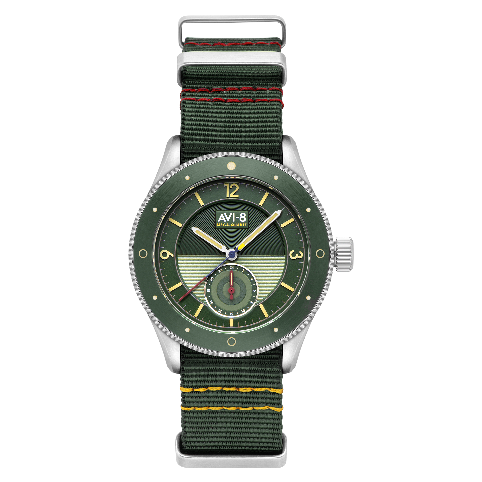 AVI-8 AVI-8 Flyboy Airmaster Sector Meca-Quartz Vert Green Men's Watch AV-4112-02