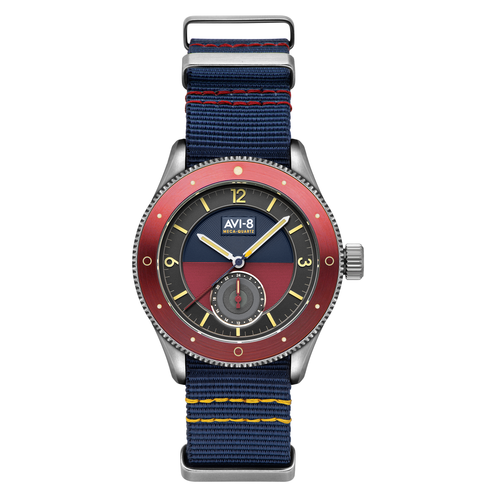 AVI-8 AVI-8 Flyboy Airmaster Sector Meca-Quartz Navy Blue Men's Watch AV-4112-04