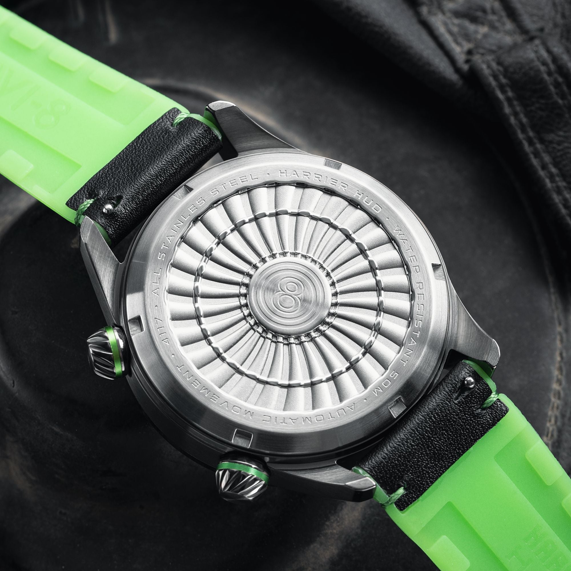AVI-8 AVI-8 Hawker Harrier Hud Automatic Gradient Black Men's Watch AV-4117-02