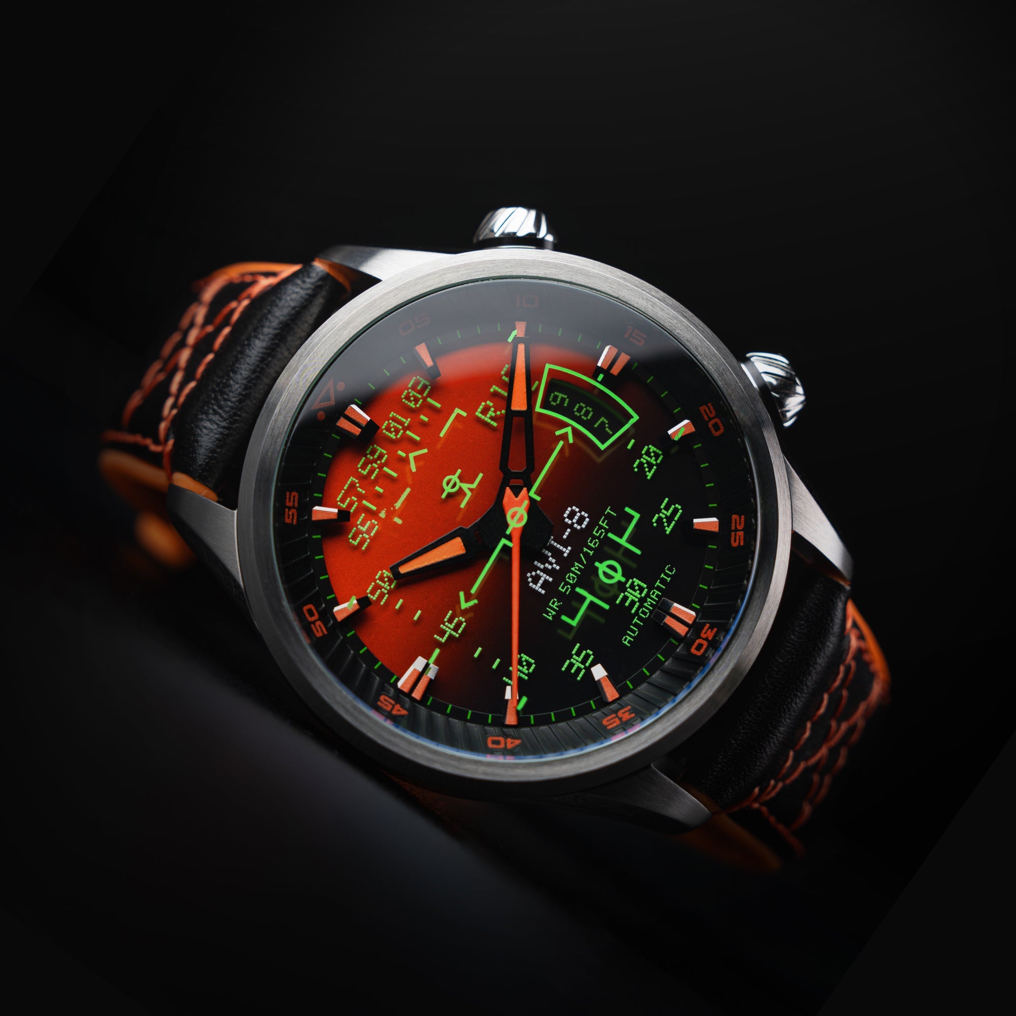 AVI-8 AVI-8 Hawker Harrier Hud Automatic Gradient Orange Men's Watch AV-4117-03
