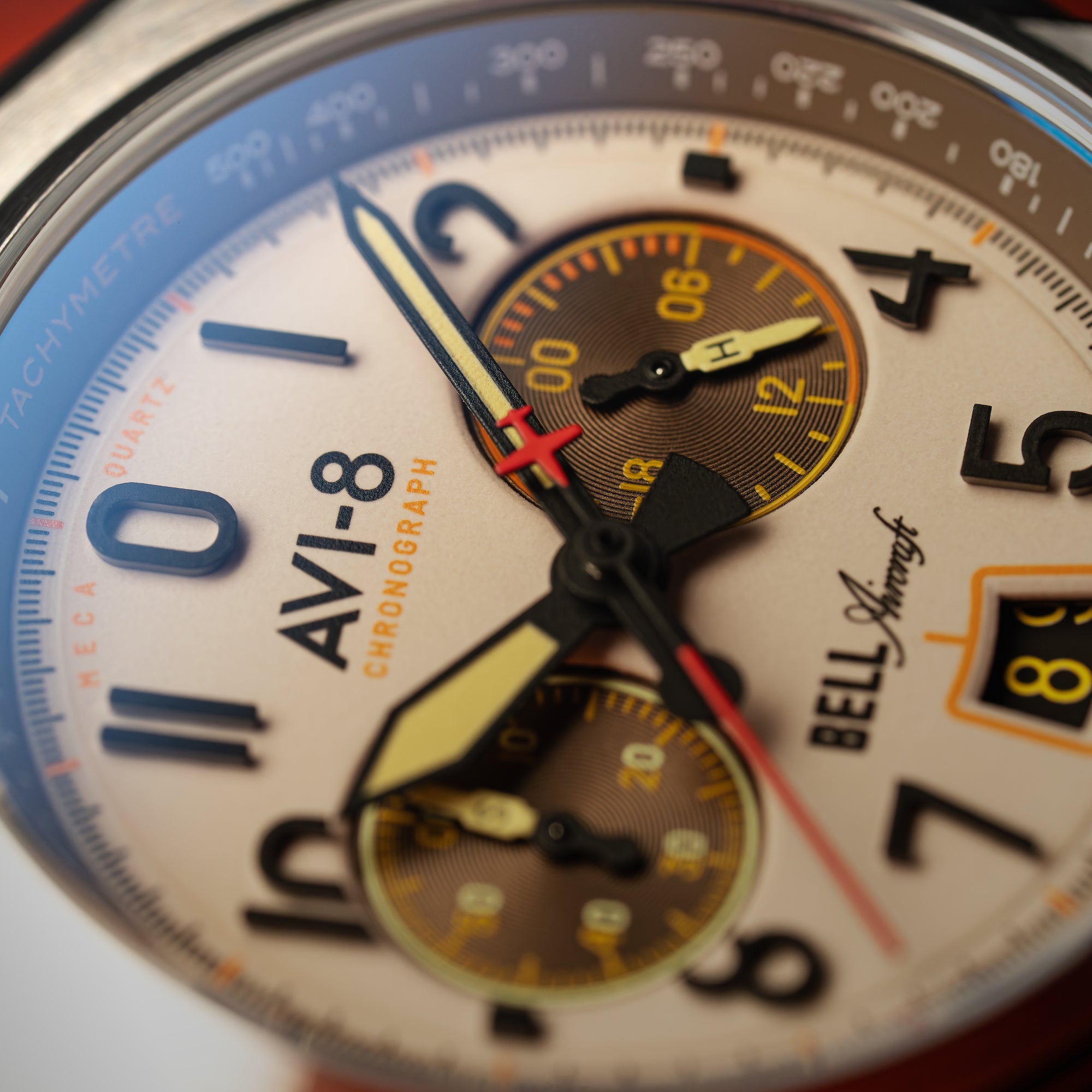 AVI-8 AVI-8 Bell X-1 Machbuster Chronograph Camel Brown Men's Watch AV-4118-03