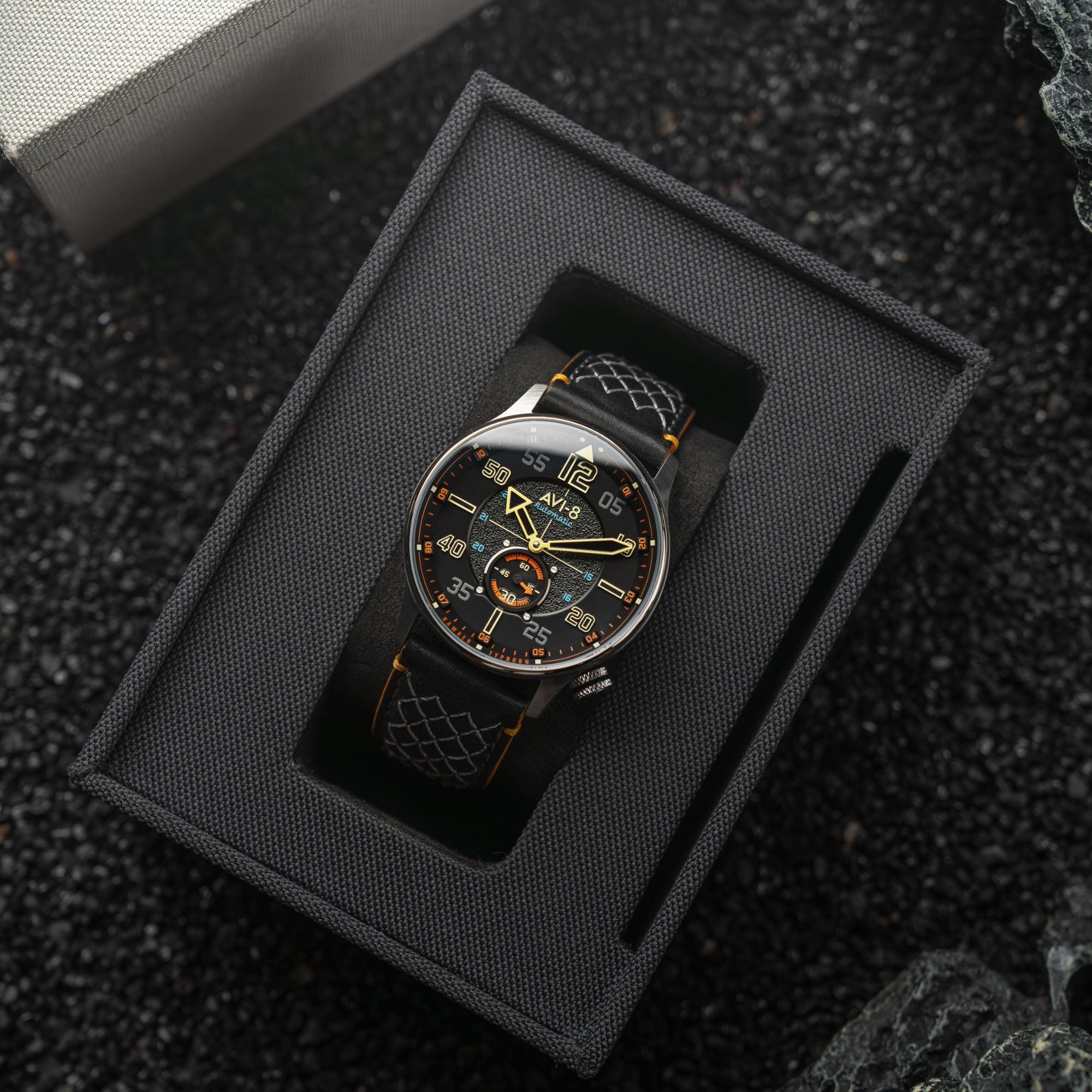 AVI-8 AVI-8 Hawker Typhoon Baldwin Automatic Cool Black Men's Watch AV-4119-01