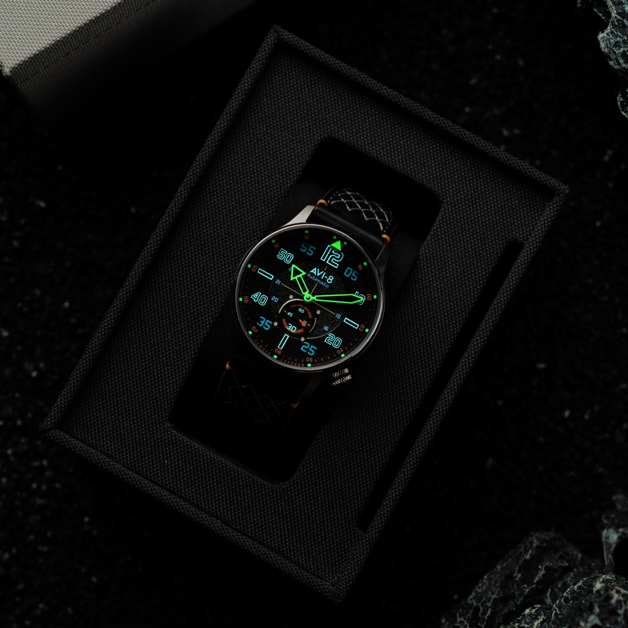 AVI-8 AVI-8 Hawker Typhoon Baldwin Automatic Cool Black Men's Watch AV-4119-01