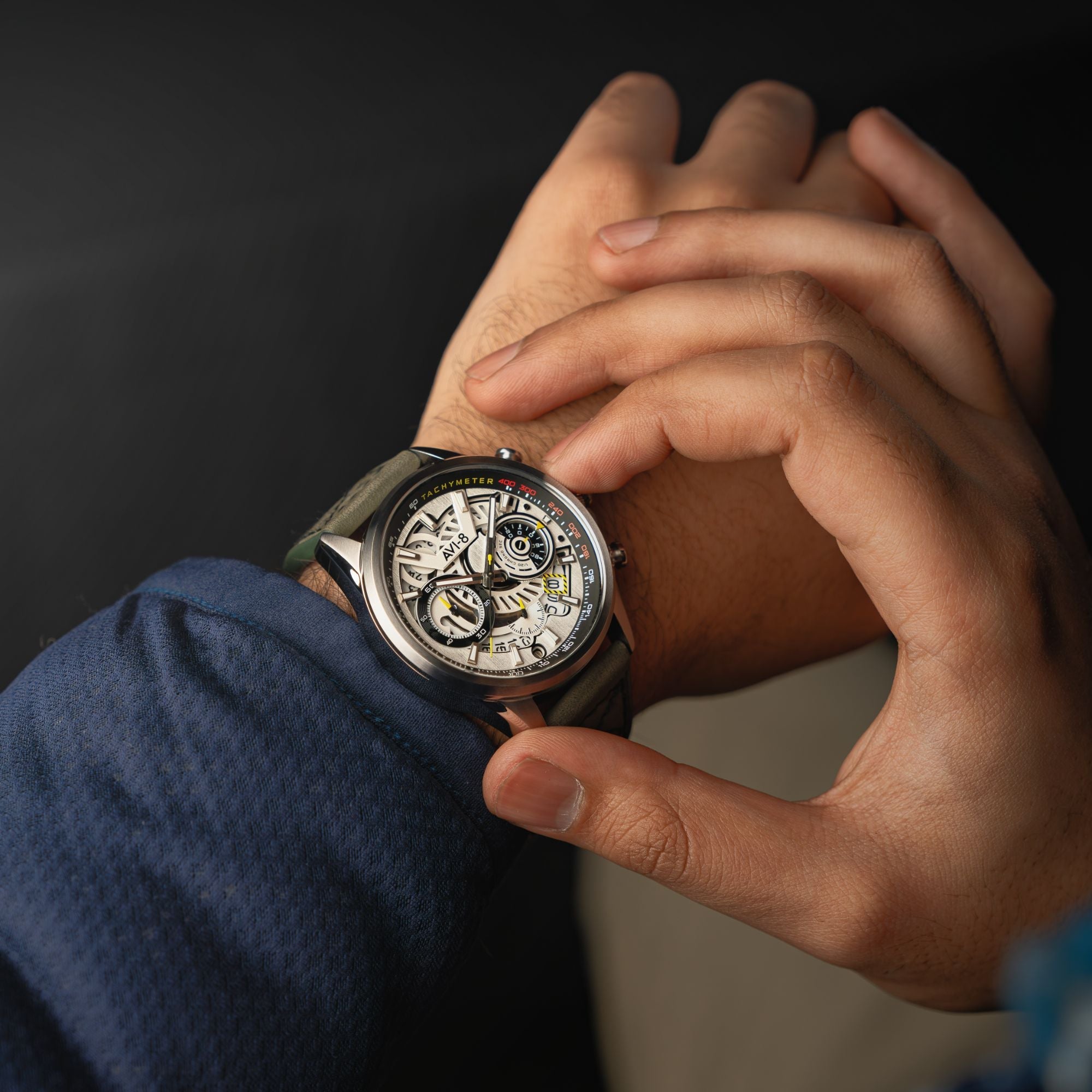 AVI-8 AVI-8 Hawker Harrier Matador (2025 Edition) Chronograph Storm Grey Men's Watch AV-4125-01