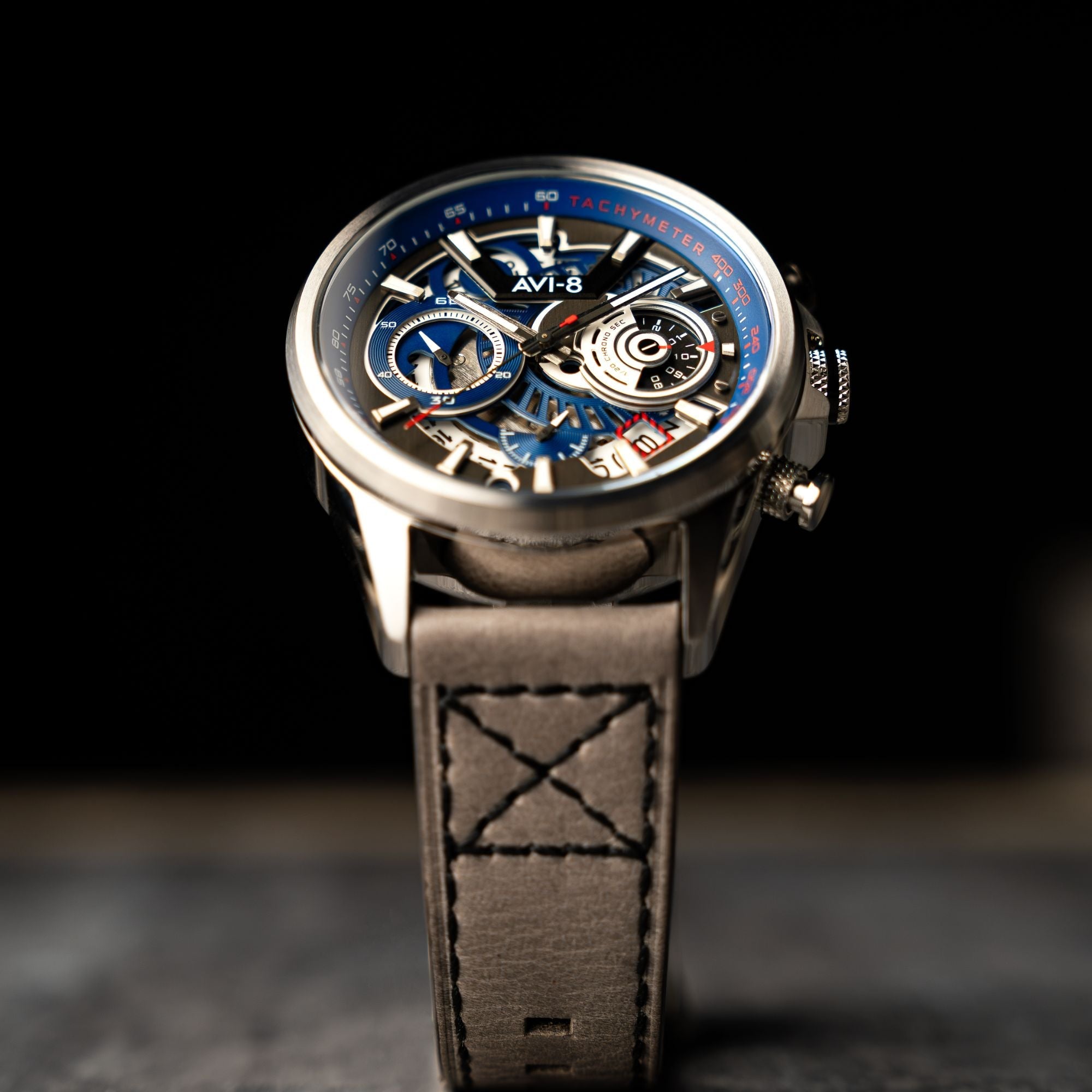 AVI-8 AVI-8 Hawker Harrier Matador (2025 Edition) Chronograph Slate Blue Men's Watch AV-4125-03