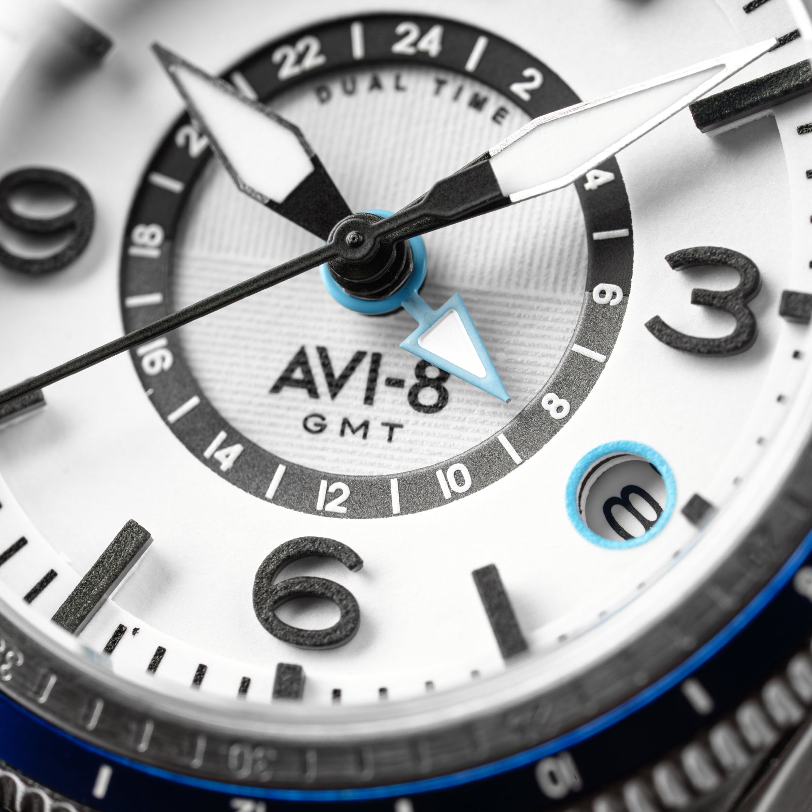 AVI-8 AVI-8 Flyboy Airmaster Gmt Automatic Wing Silver Men's Watch AV-4128-02