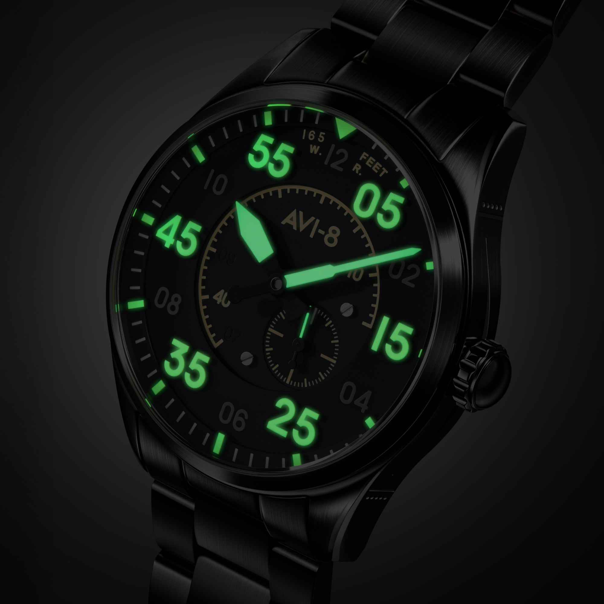 AVI-8 AVI-8 Spitfire Type 300 Automatic Eclipse Display Men's Watch AV-4147-44