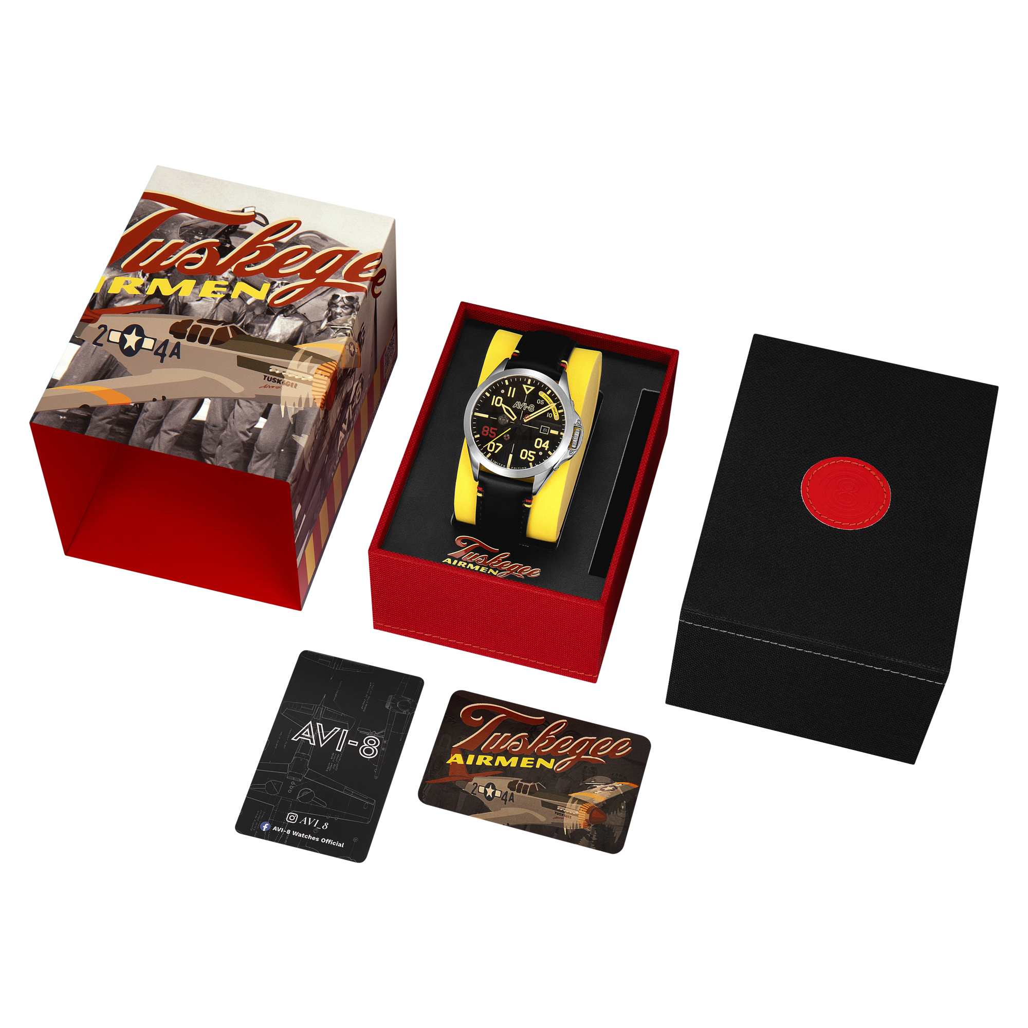 AVI-8 AVI-8 Flyboy Tuskegee Airmen 85th Anniversary Automatic Limited Edition Rantoul Men's Watch AV-4148-01