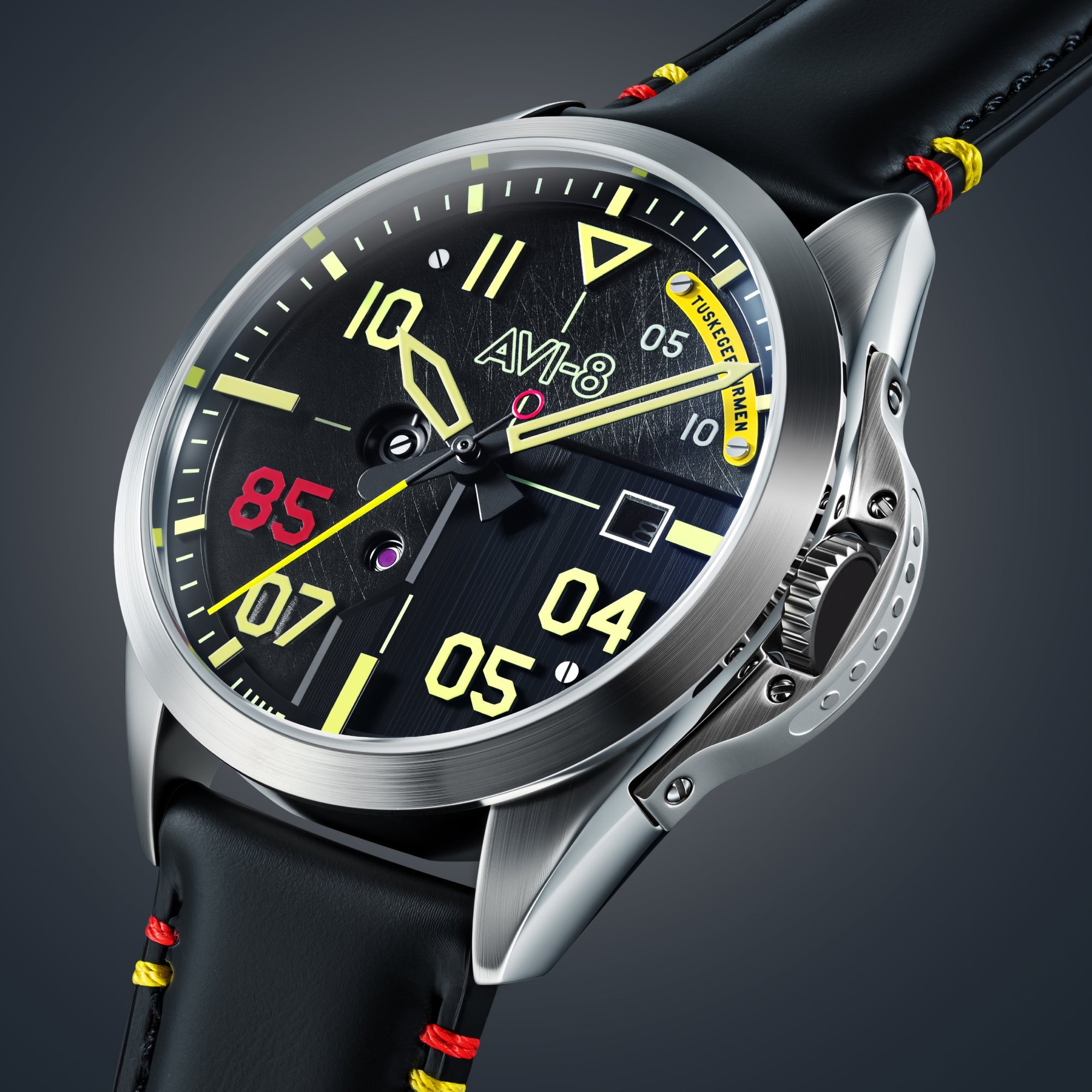 AVI-8 AVI-8 Flyboy Tuskegee Airmen 85th Anniversary Automatic Limited Edition Rantoul Men's Watch AV-4148-01