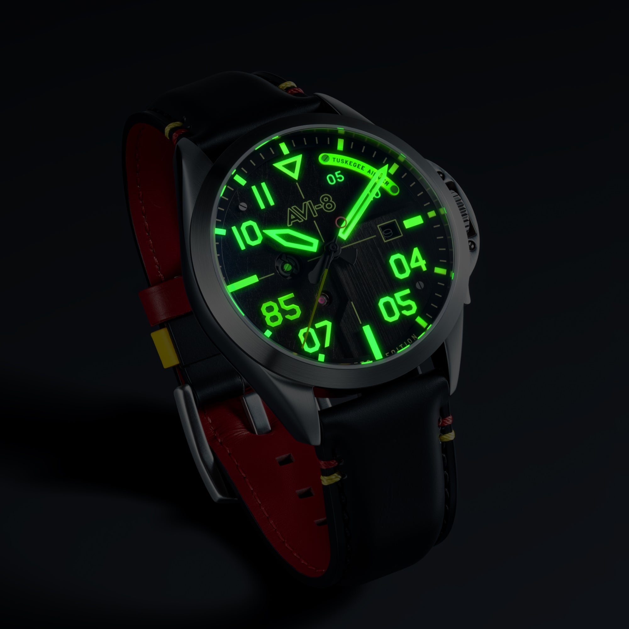 AVI-8 AVI-8 Flyboy Tuskegee Airmen 85th Anniversary Automatic Limited Edition Rantoul Men's Watch AV-4148-01