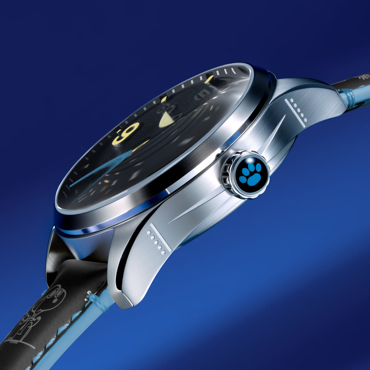 AVI-8 AVI-8 Smith Automatic Snoopy Peanuts Flying Ace Pilot Error Limited Edition Cloudy Confusion Men's Watch AV-4152-03
