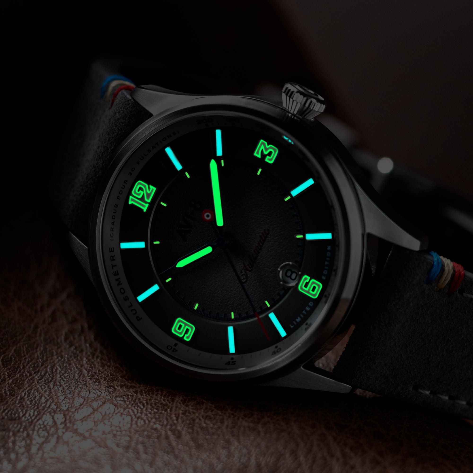 AVI-8 Flyboy Lafayette Automatic 110th Anniversary Limited Edition Haze Glide Men's Watch AV-4153-03