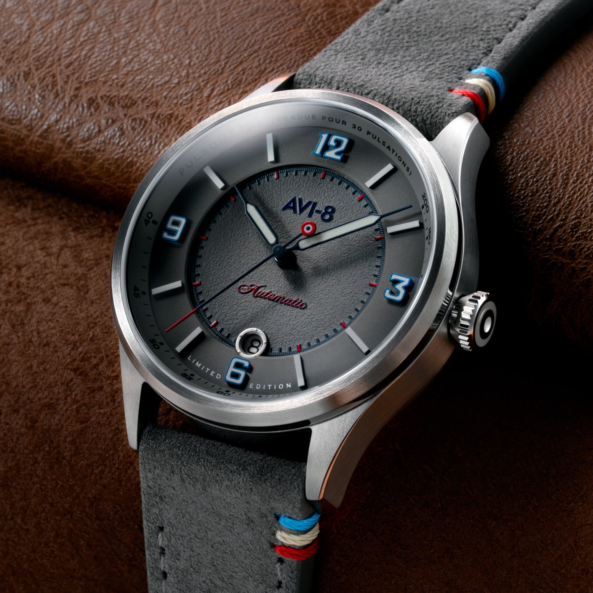 AVI-8 Flyboy Lafayette Automatic 110th Anniversary Limited Edition Haze Glide Men's Watch AV-4153-03