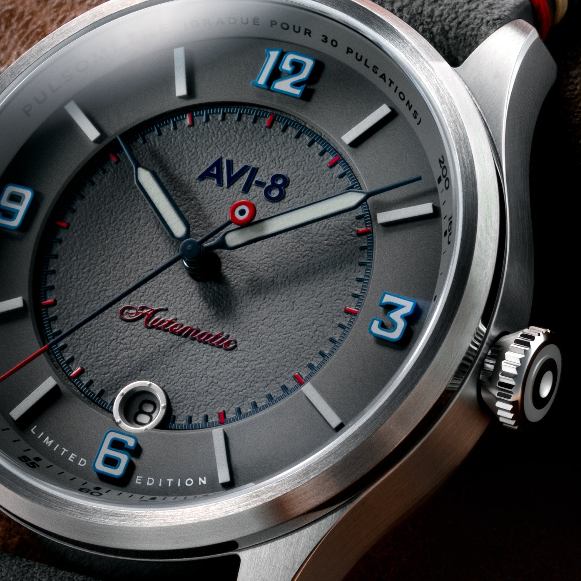 AVI-8 Flyboy Lafayette Automatic 110th Anniversary Limited Edition Haze Glide Men's Watch AV-4153-03