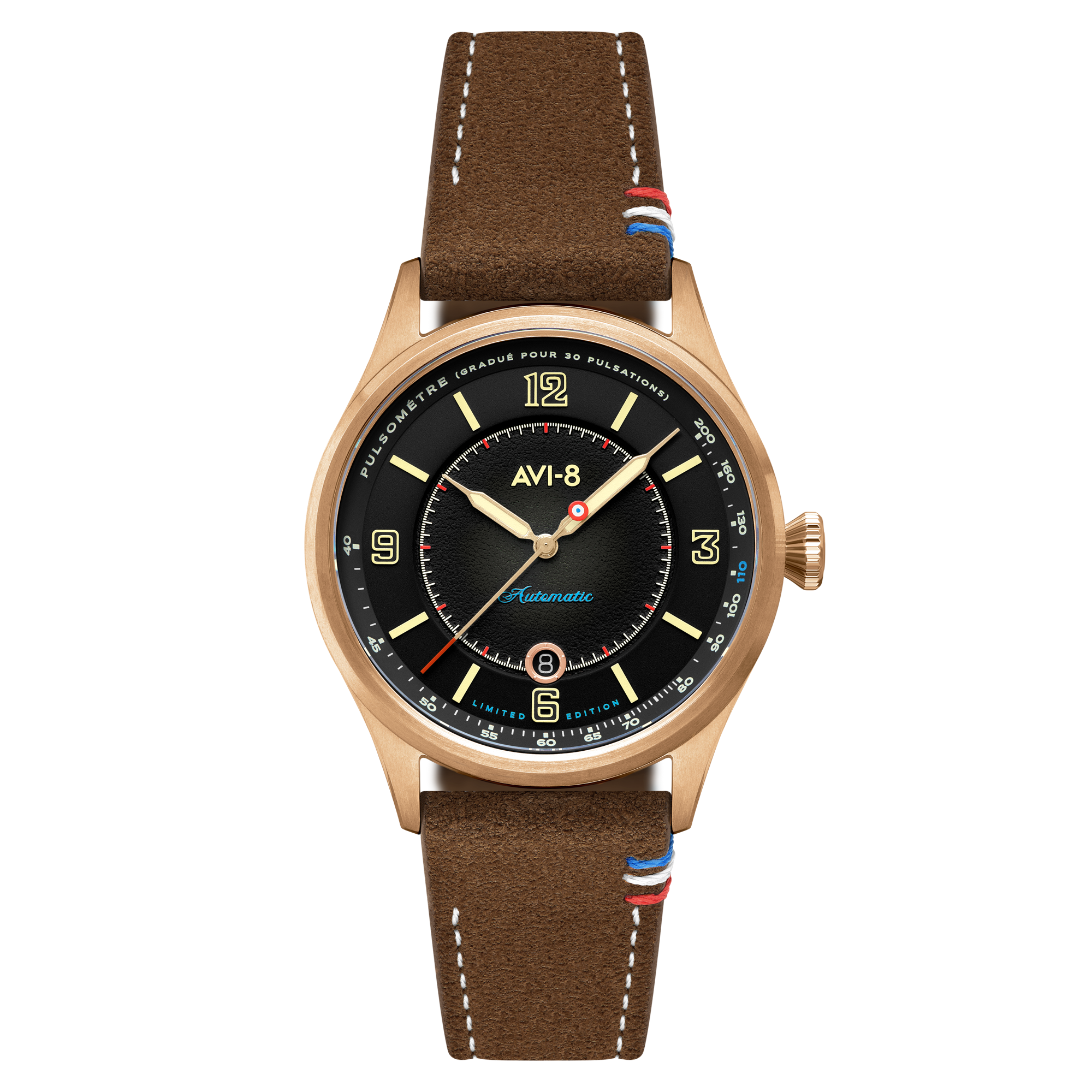 AVI-8 Flyboy Lafayette Automatic 110th Anniversary Limited Edition Tarmac Night Men's Watch AV-4153-04