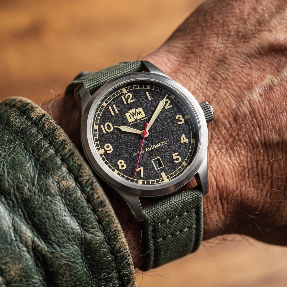 AVI-8 AVI-8 Flyboy Engineer Automatic Imperial War Museums Fieldmaster Edition Ashen Flight Men's Watch AV-4161-01