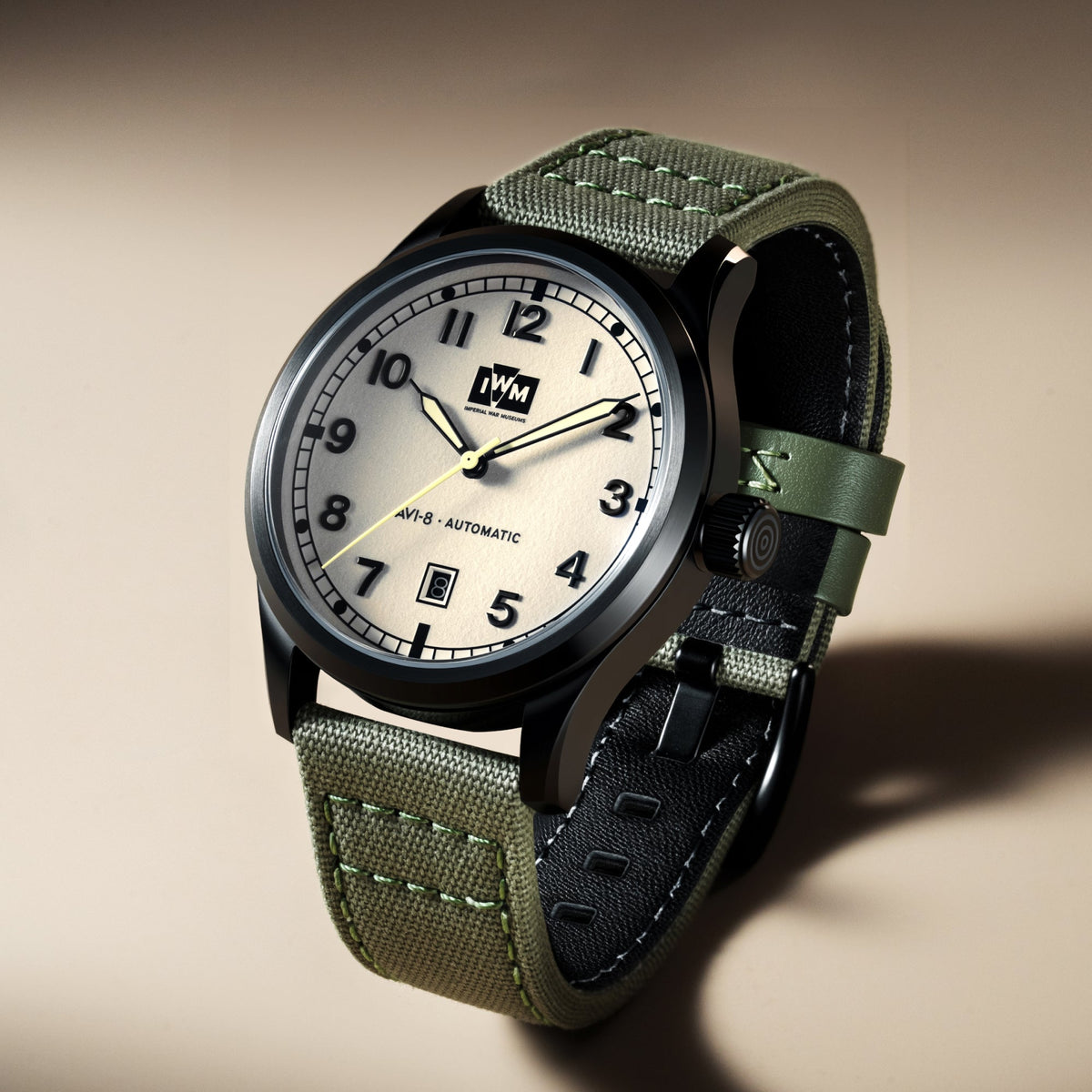 AVI-8 AVI-8 Flyboy Engineer Automatic Imperial War Museums Fieldmaster Edition Field Khaki Men's Watch AV-4161-04