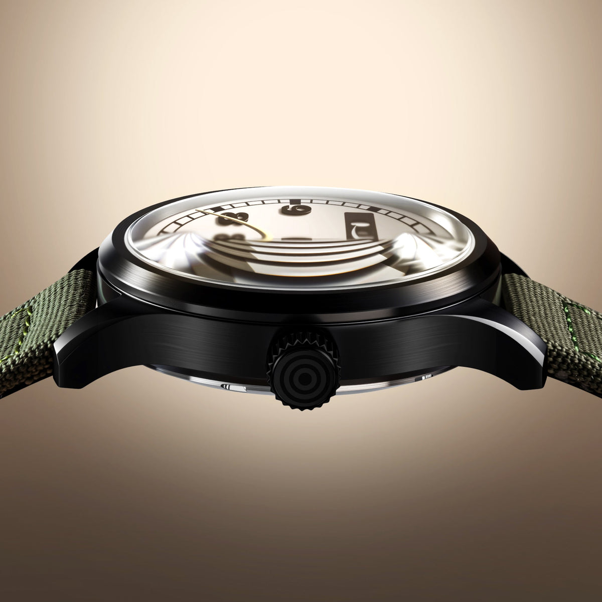 AVI-8 AVI-8 Flyboy Engineer Automatic Imperial War Museums Fieldmaster Edition Field Khaki Men's Watch AV-4161-04