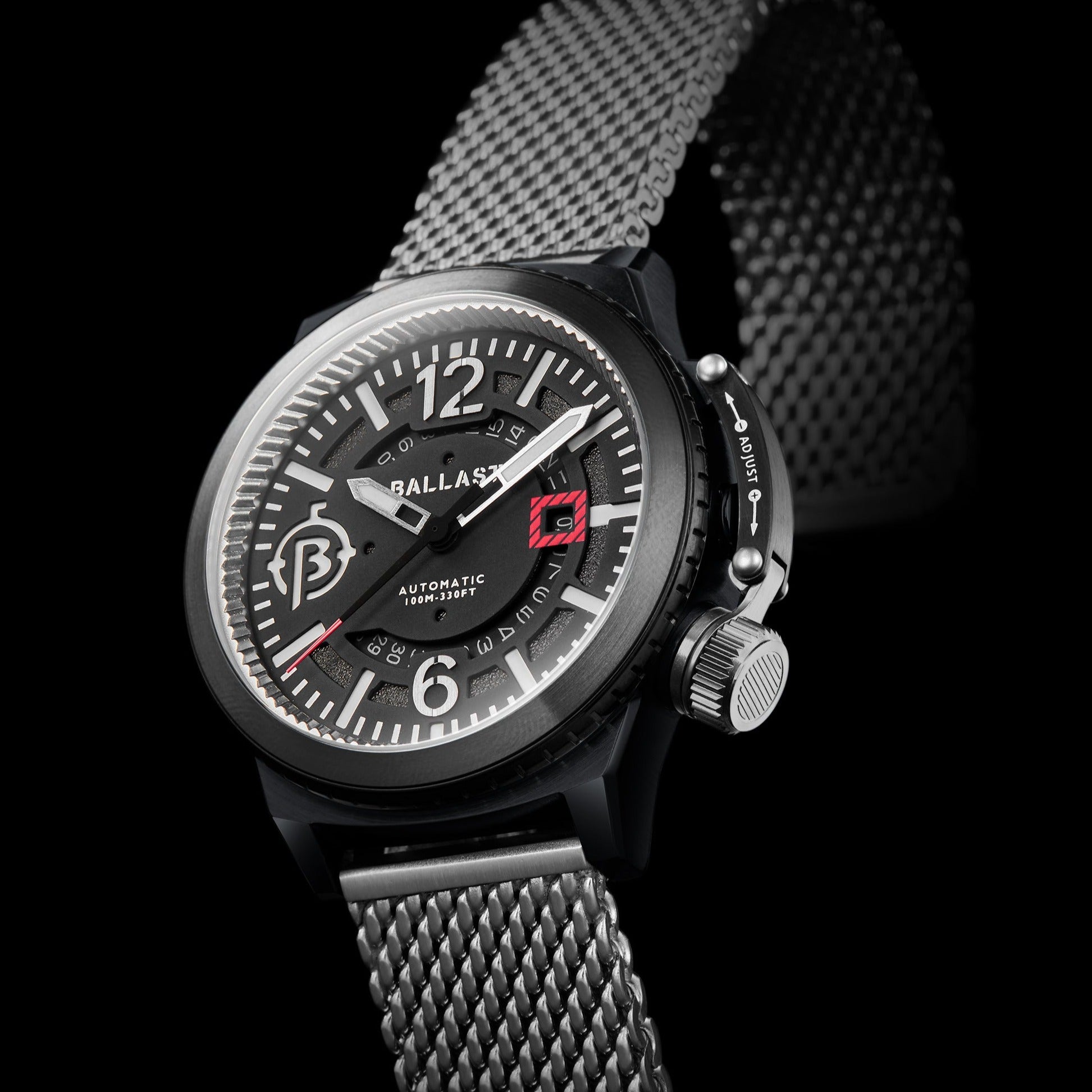 BALLAST Ballast Trafalgar Men's Japanese Arnament Black Automatic Watch - BL-3133-SET3