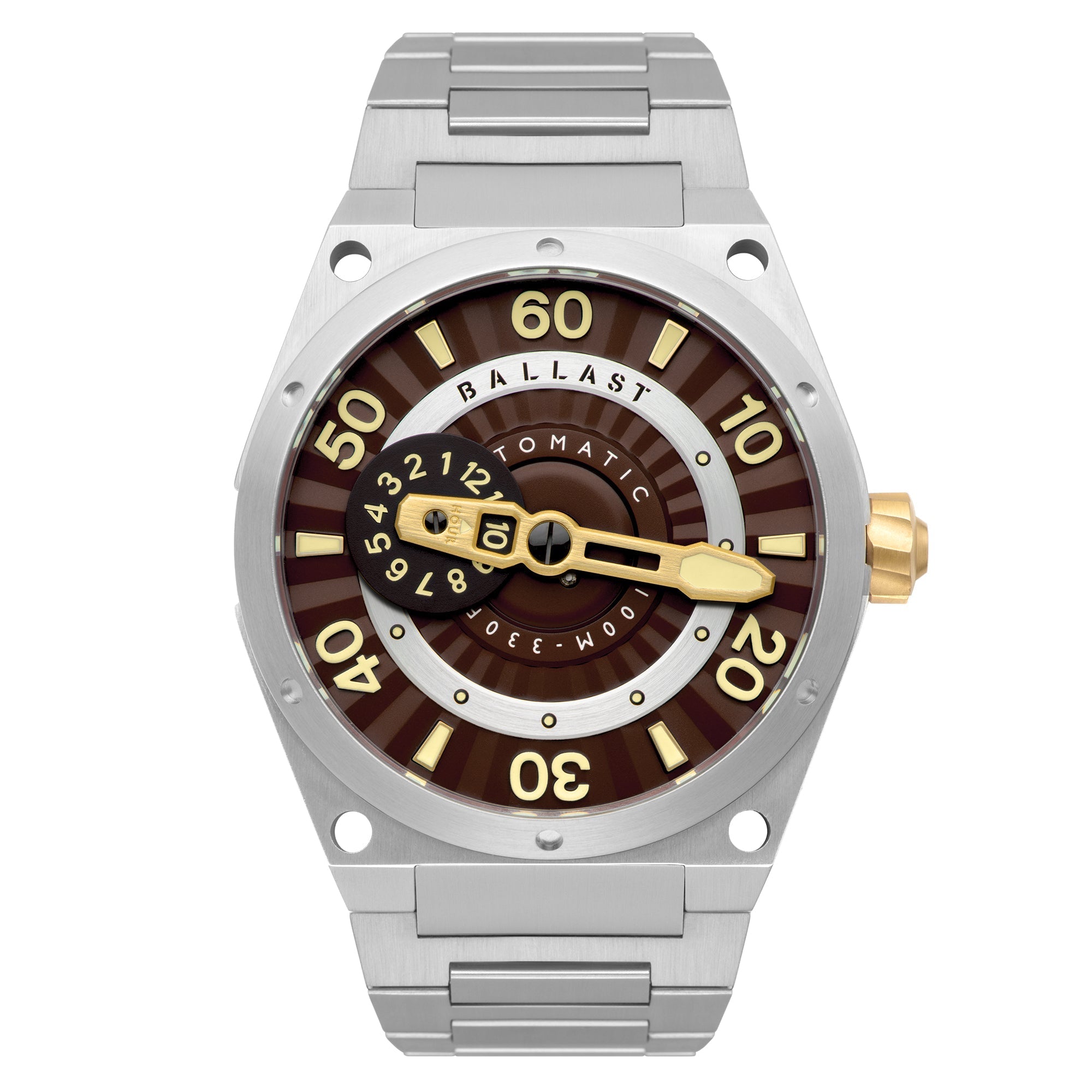 BALLAST Ballast Valiant Pampanito Men's Maroon Japanese Automatic Watch BL-3147-44