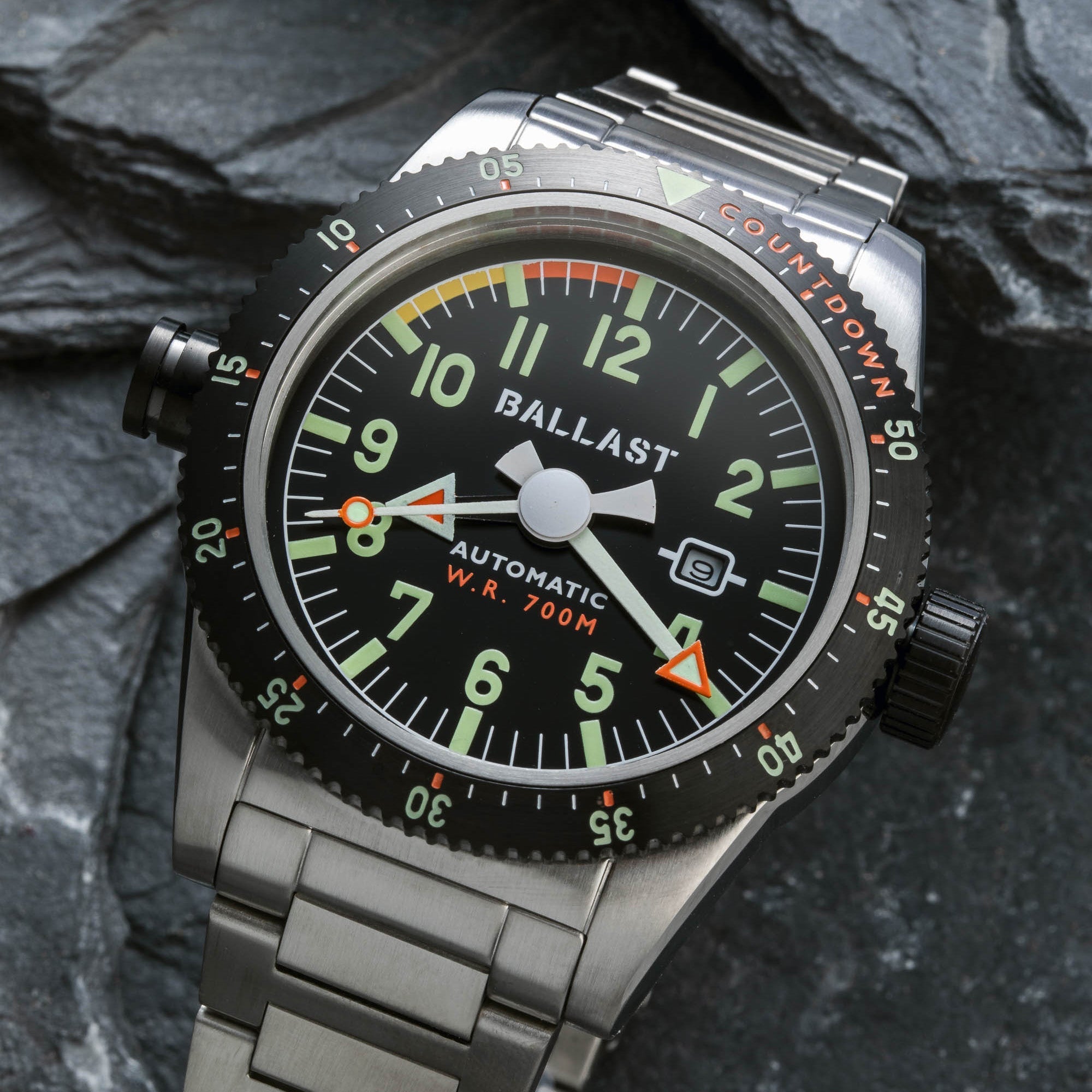 BALLAST Ballast Amphion Men's Black Japanese Automatic Watch BL-3148-01