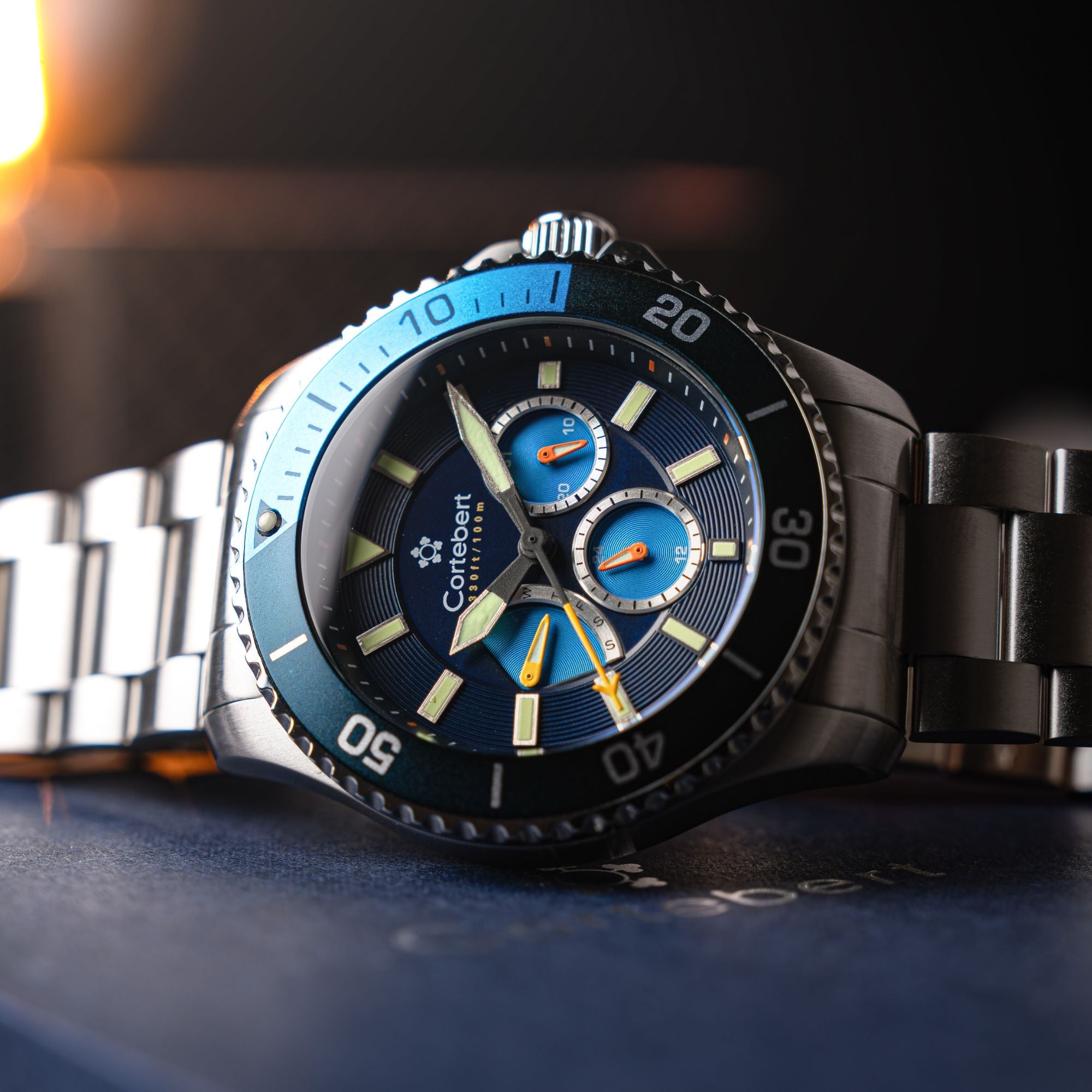 CORTEBERT Cortebert Toulon Multifunction Dark Blue Men's Watch CB-3017-33