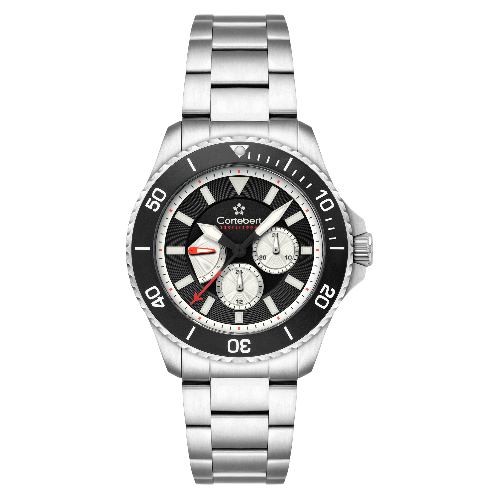 CORTEBERT Cortebert Toulon Multifunction Night Shadow Men's Watch CB-3017-77