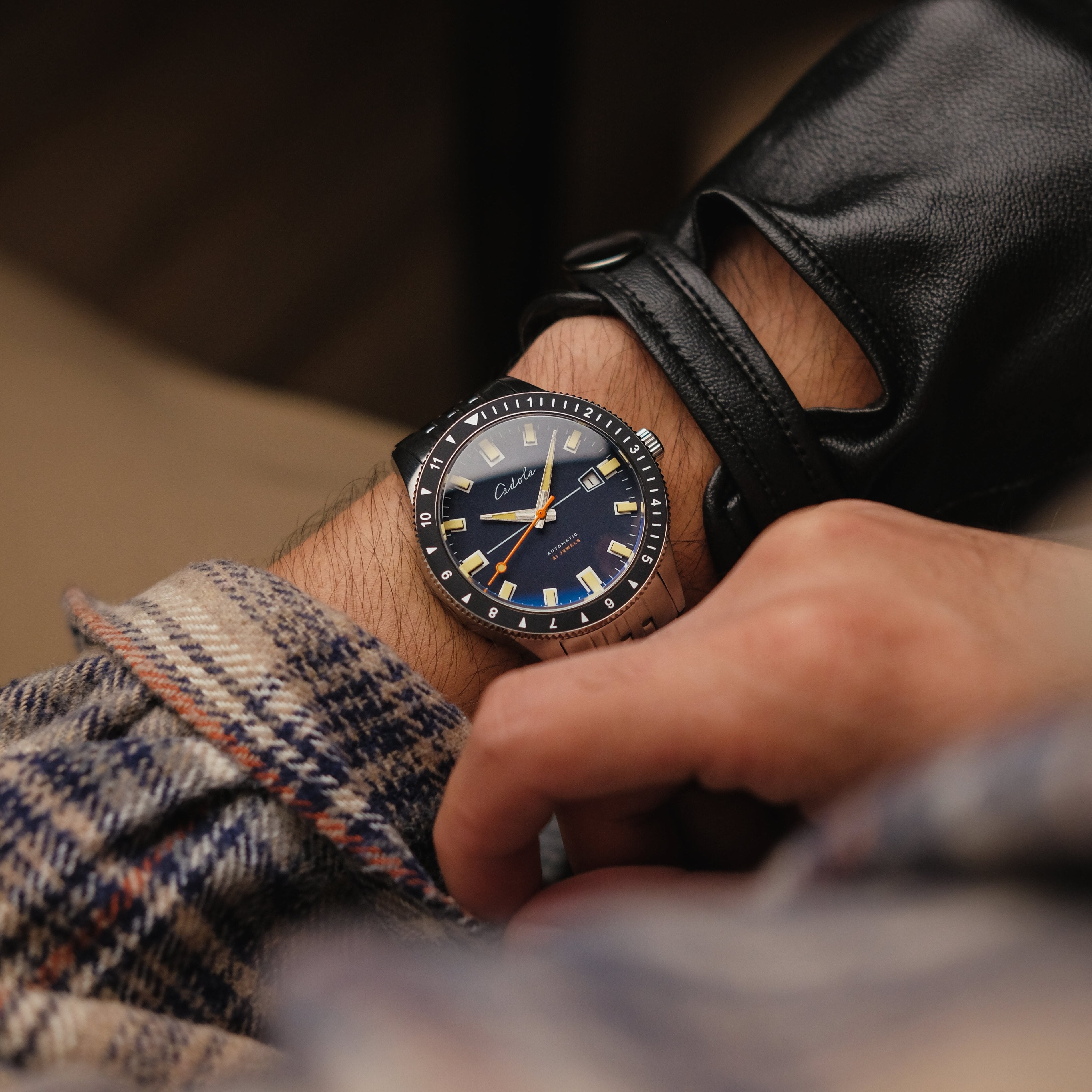 CADOLA Cadola Tahiti Men's Japanese Automatic Smoke Grey Watch CD-1006-55