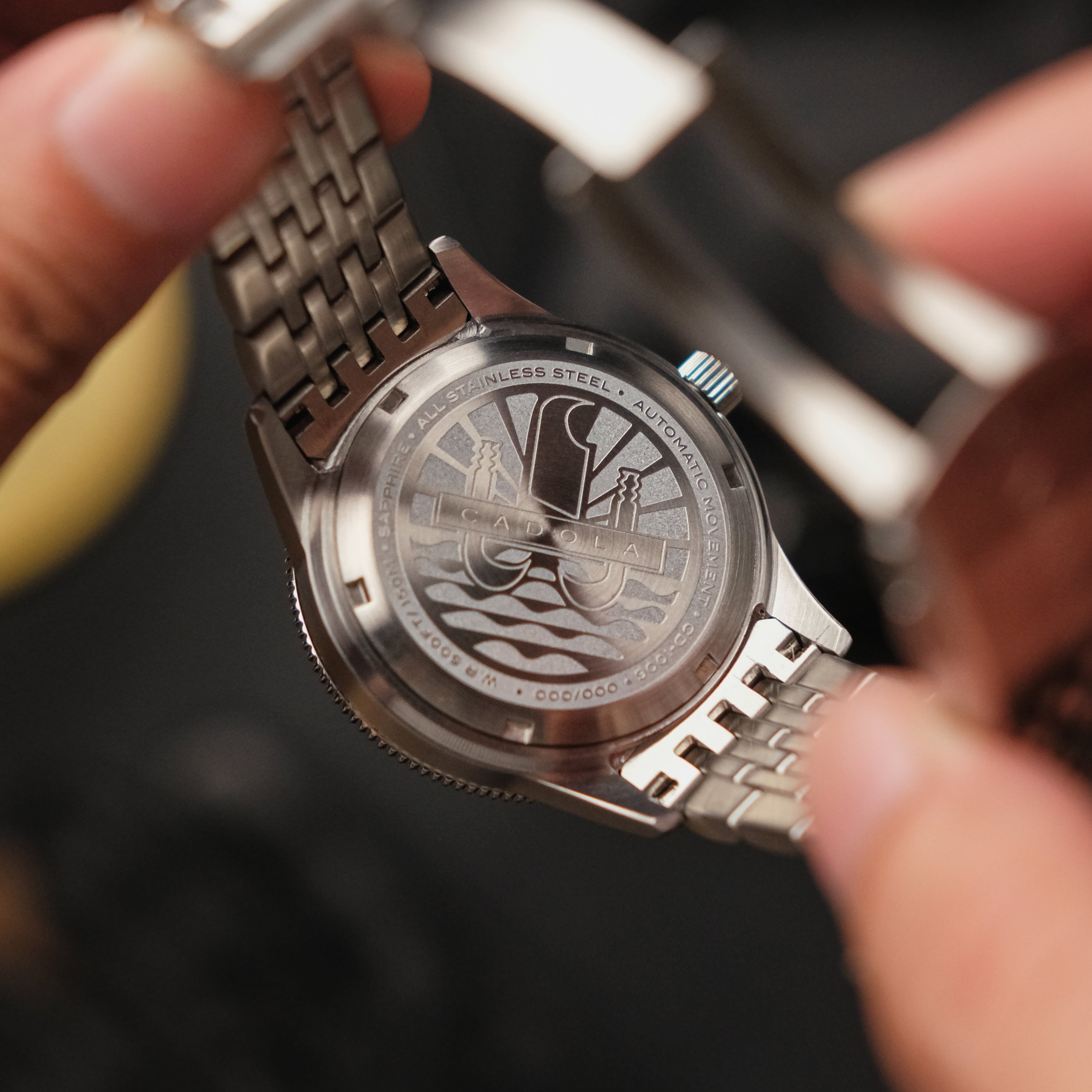 CADOLA Cadola Tahiti Men's Japanese Automatic Smoke Grey Watch CD-1006-55