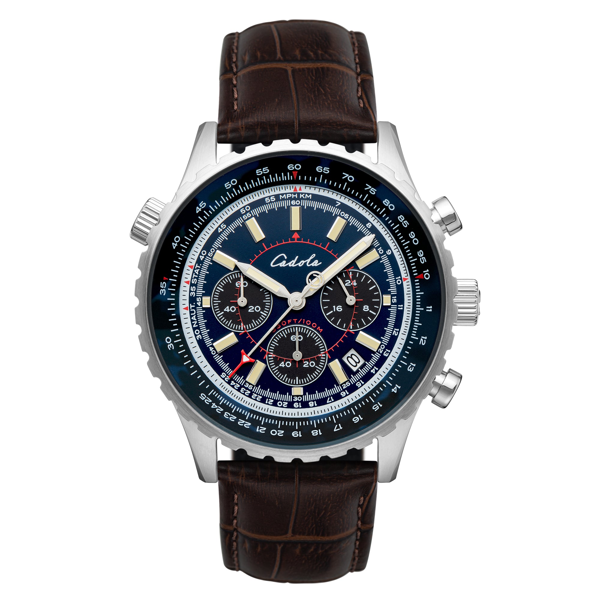 CADOLA Cadola Volaron Japanese Quartz Multi-function Men's Officer Blue Watch CD-1009-02