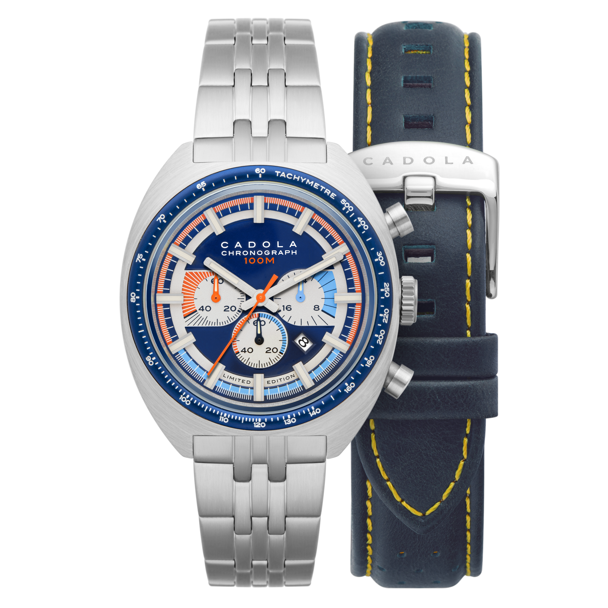 CADOLA Cadola 1977 Chronograph Limited Edition Men's Japanese Quartz Deep Blue Watch CD-1023-22