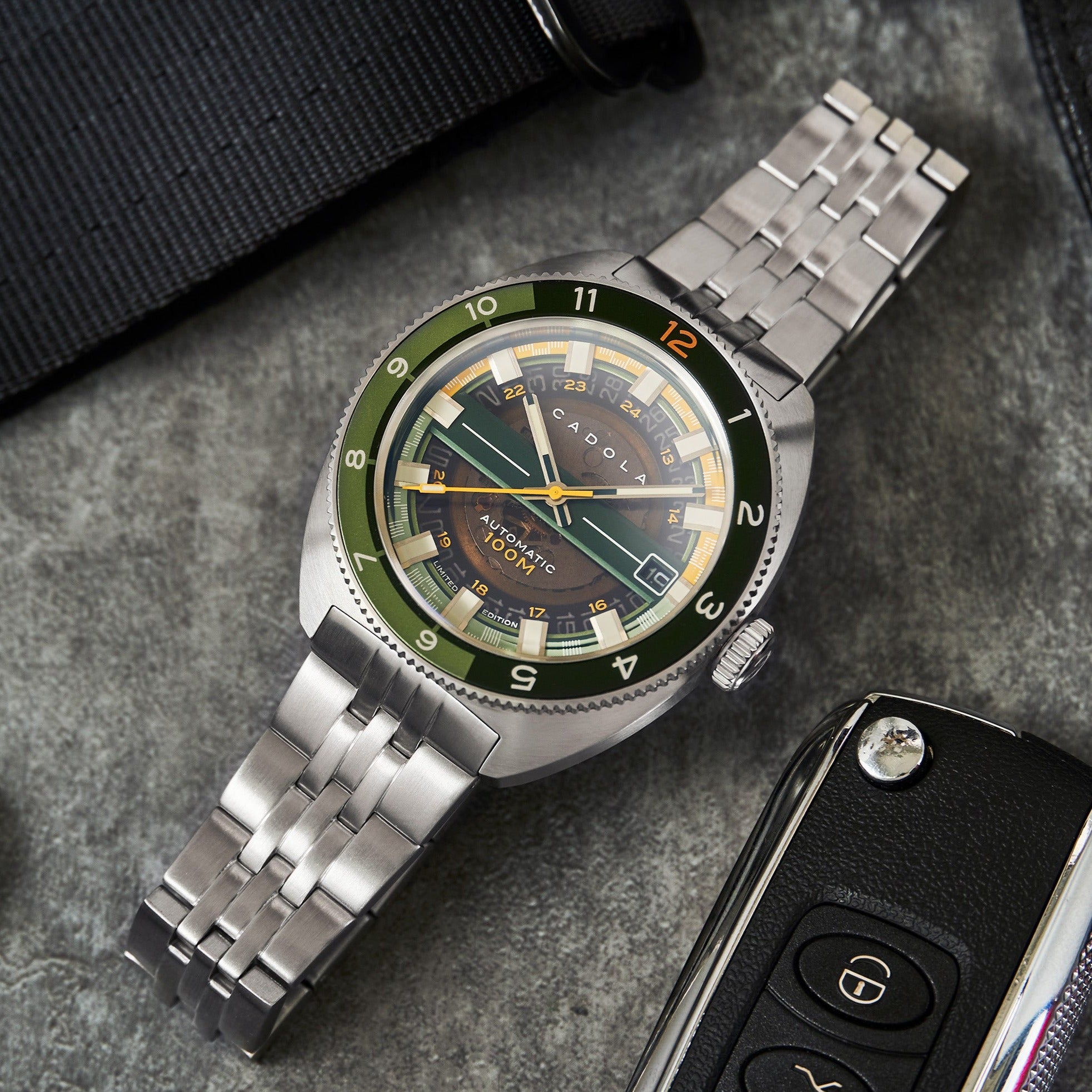 CADOLA Cadola 1977 Automatic Limited Edition Men's Automatic Skeleton Mint Watch CD-1024-33