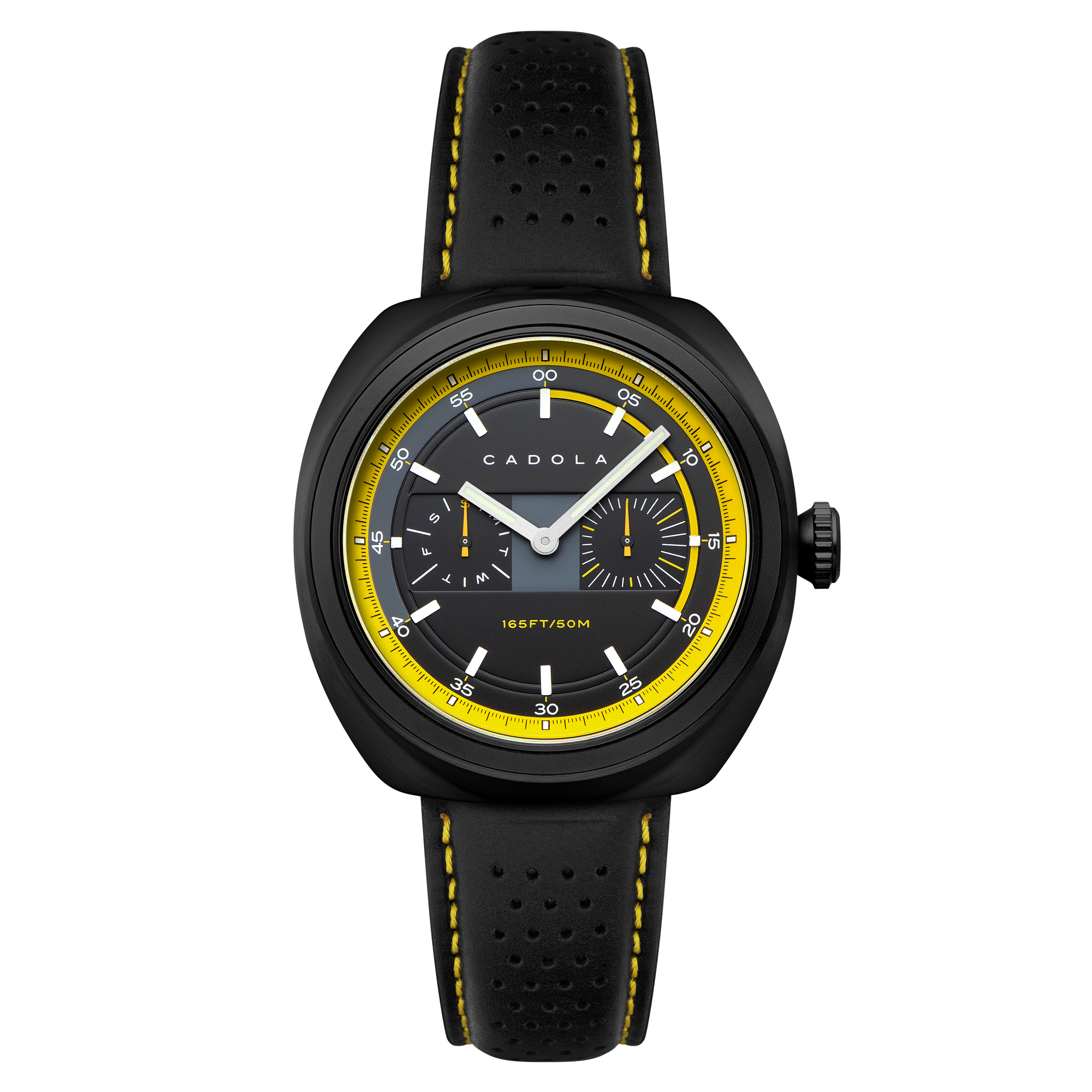 CADOLA Cadola Giulia Calendar Yellow Black Men's Quartz Watch CD-1043-02