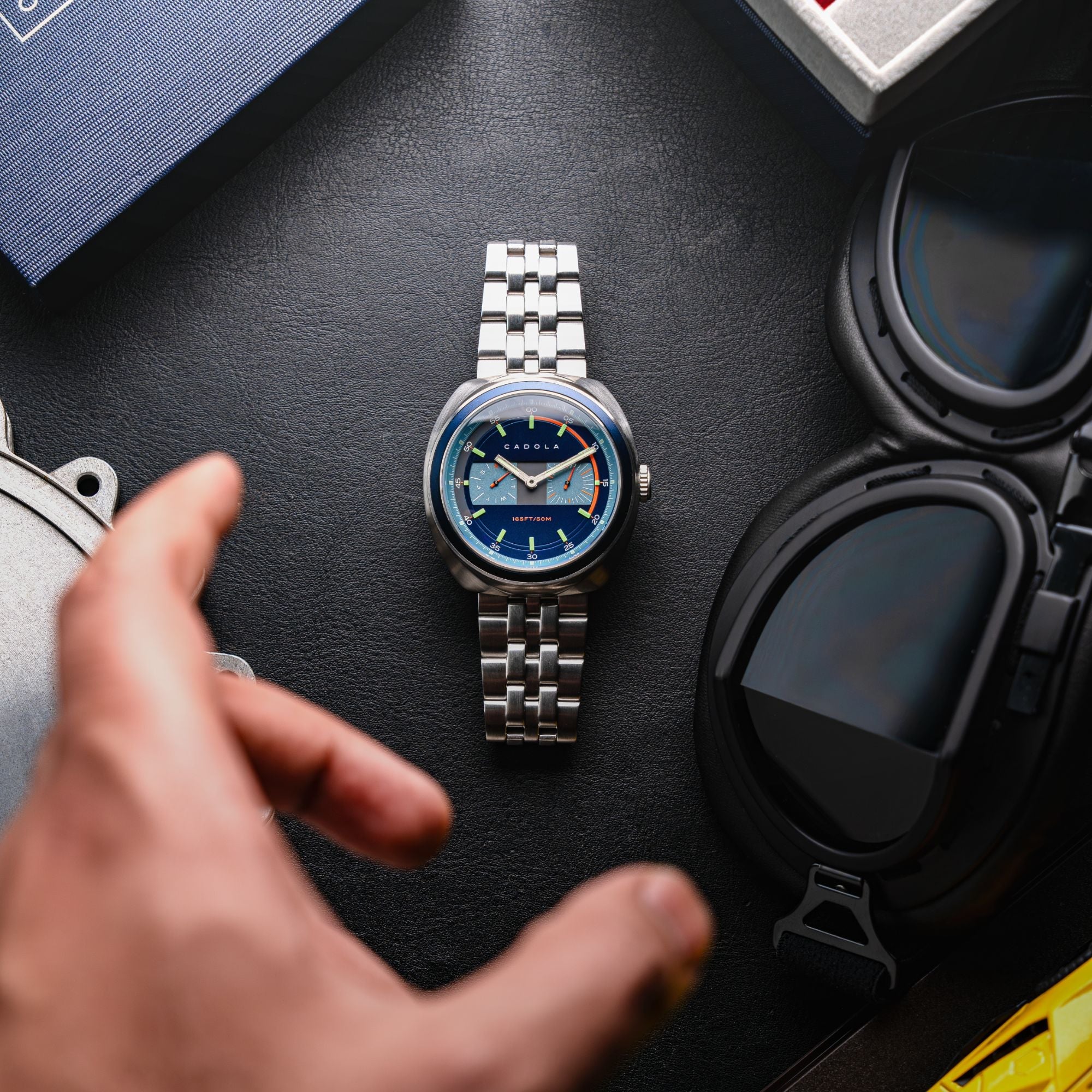 CADOLA Cadola Giulia Calendar Spectrum Blue Men's Quartz Watch CD-1043-11