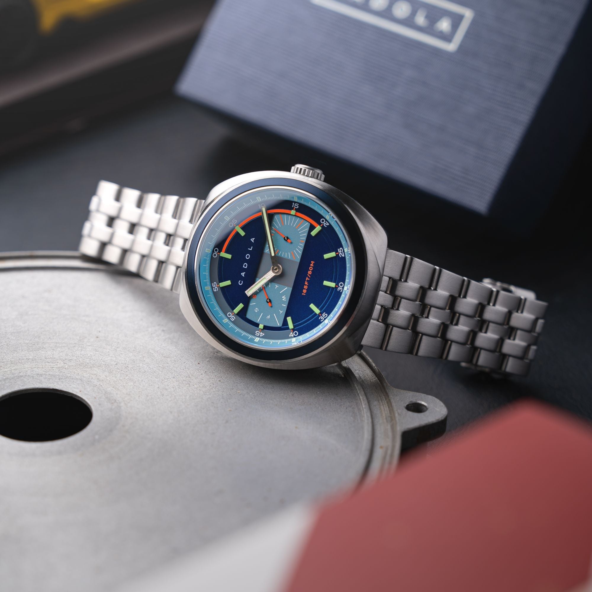 CADOLA Cadola Giulia Calendar Spectrum Blue Men's Quartz Watch CD-1043-11