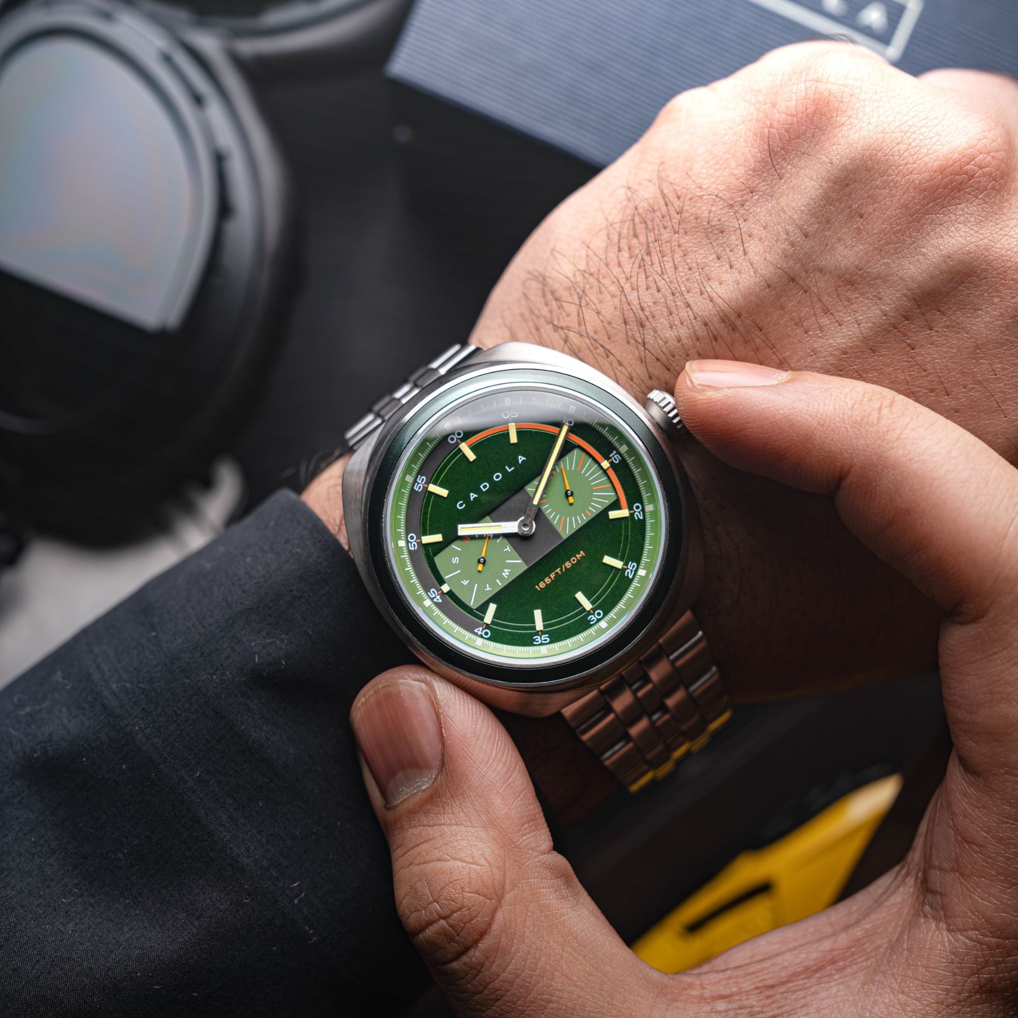 CADOLA Cadola Giulia Calendar Shade Green Men's Quartz Watch CD-1043-22