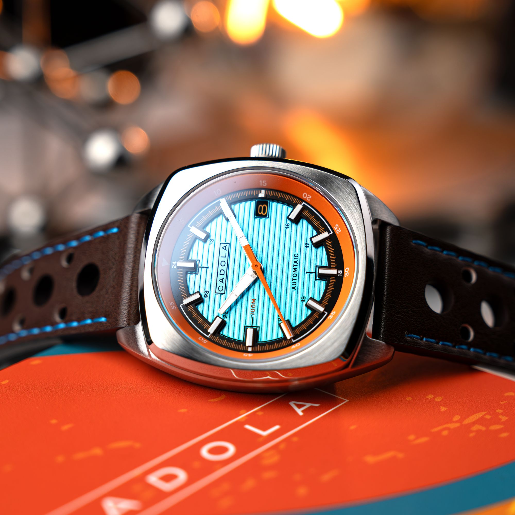 CADOLA Cadola Buxton Automatic Blue Bell Watch CD-1057-02