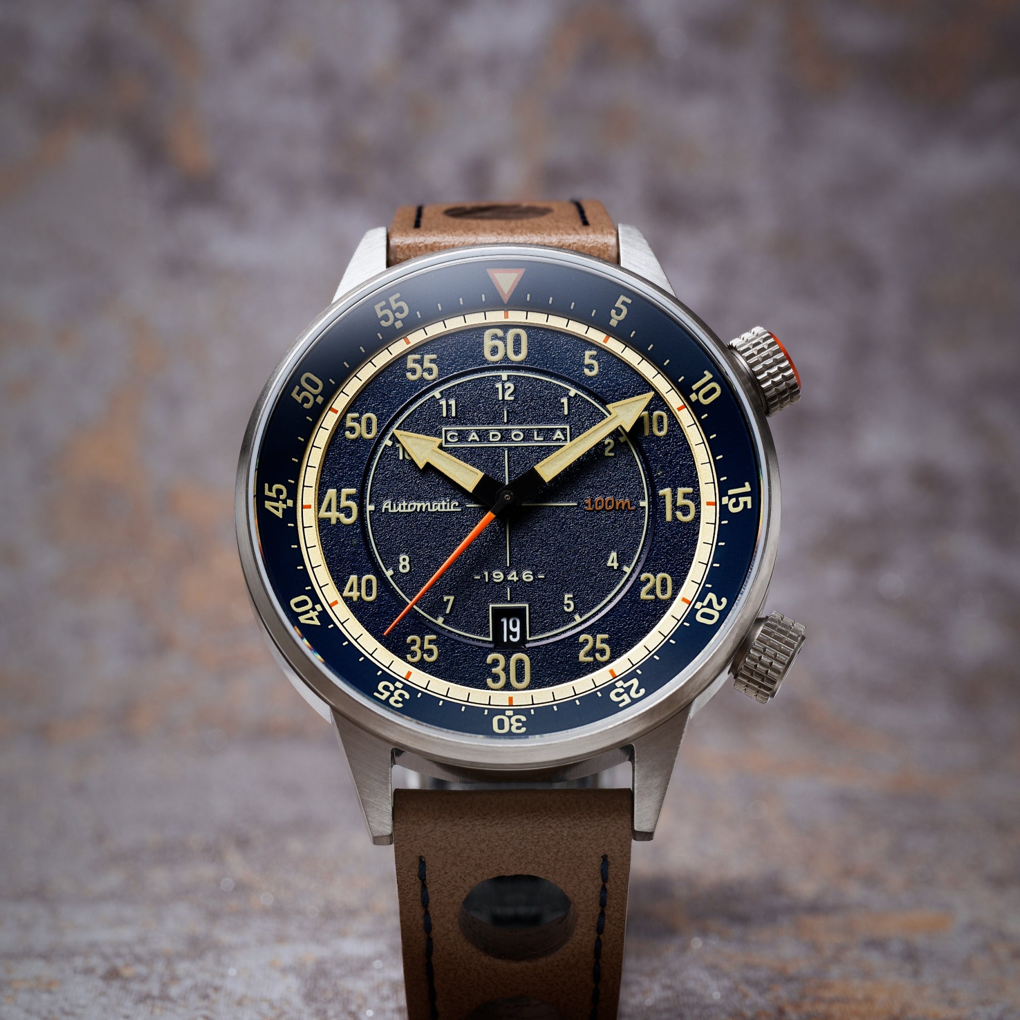 CADOLA Cadola Rally Timer Automatic Denim Blue Men's Watch CD-1059-03