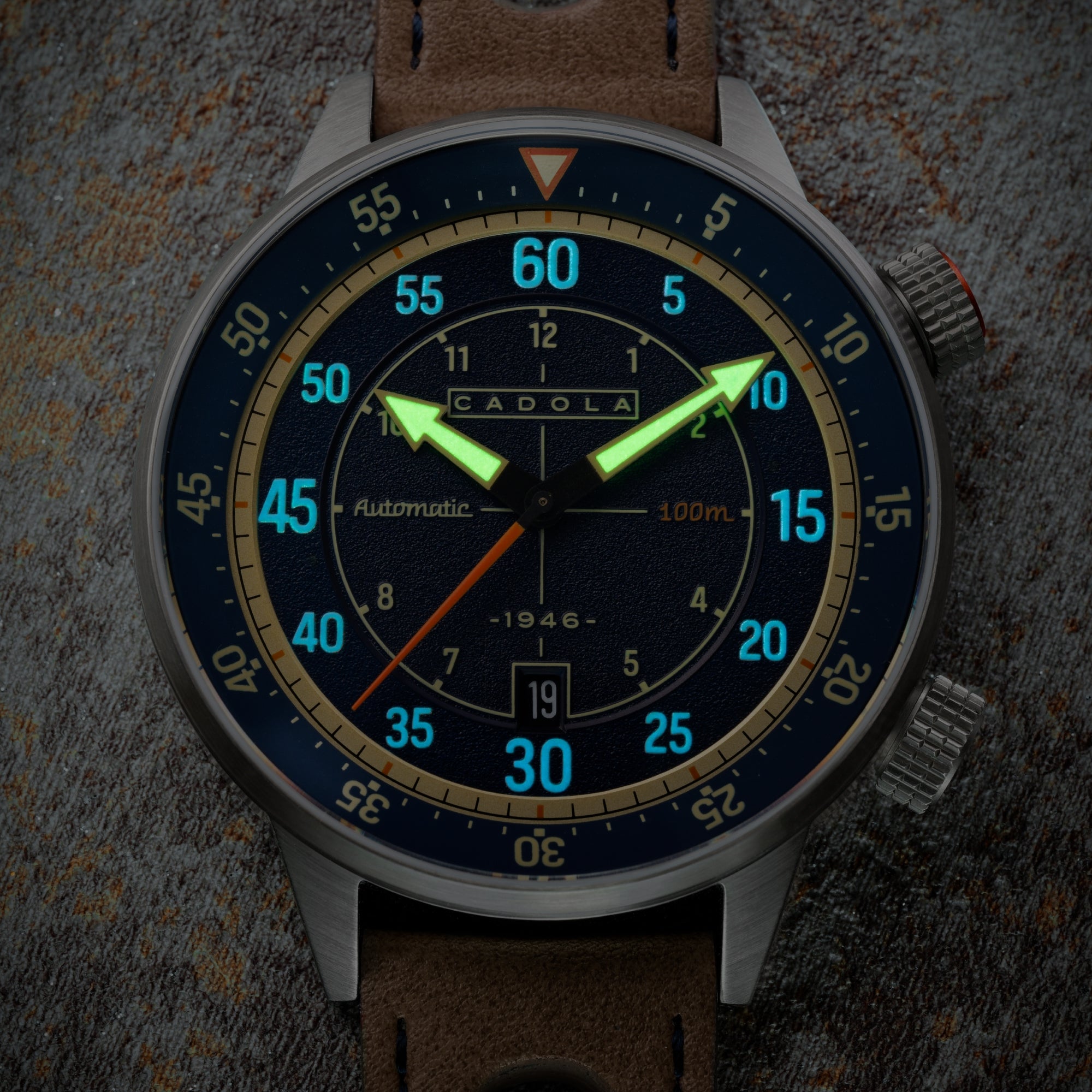 CADOLA Cadola Rally Timer Automatic Denim Blue Men's Watch CD-1059-03