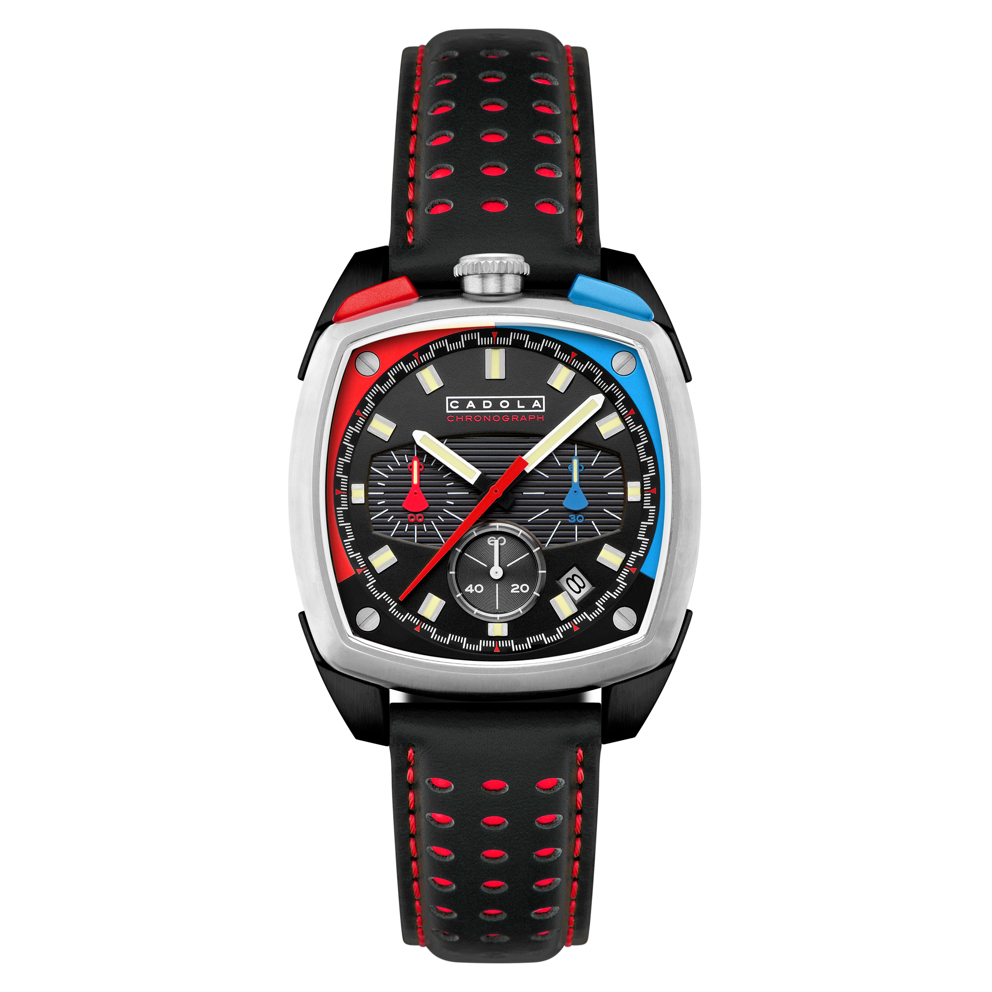 CADOLA Cadola Taurus Chronograph Sleek Racer Black Men's Watch CD-1060-01