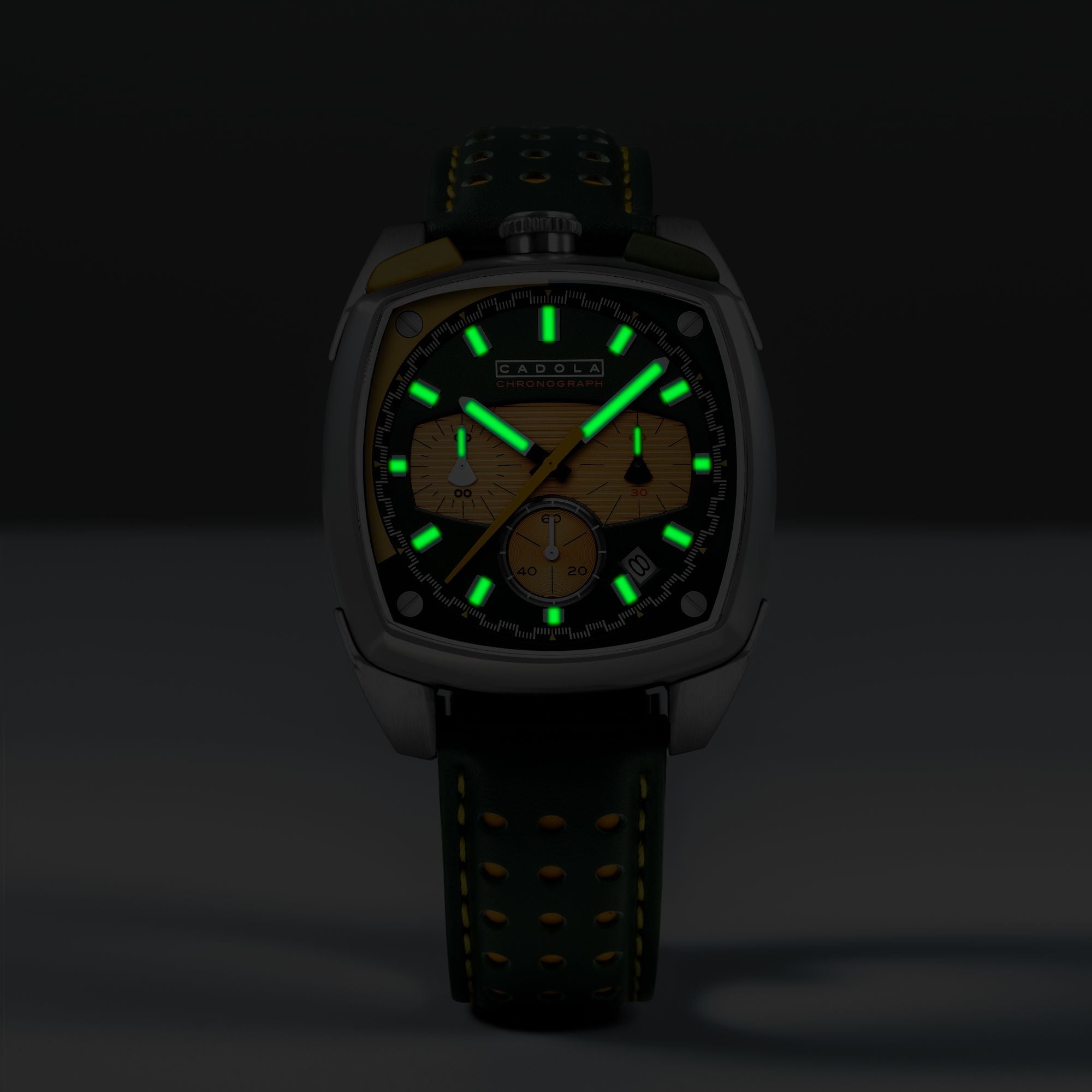 CADOLA Cadola Taurus Chronograph Speedway Green Men's Watch CD-1060-02